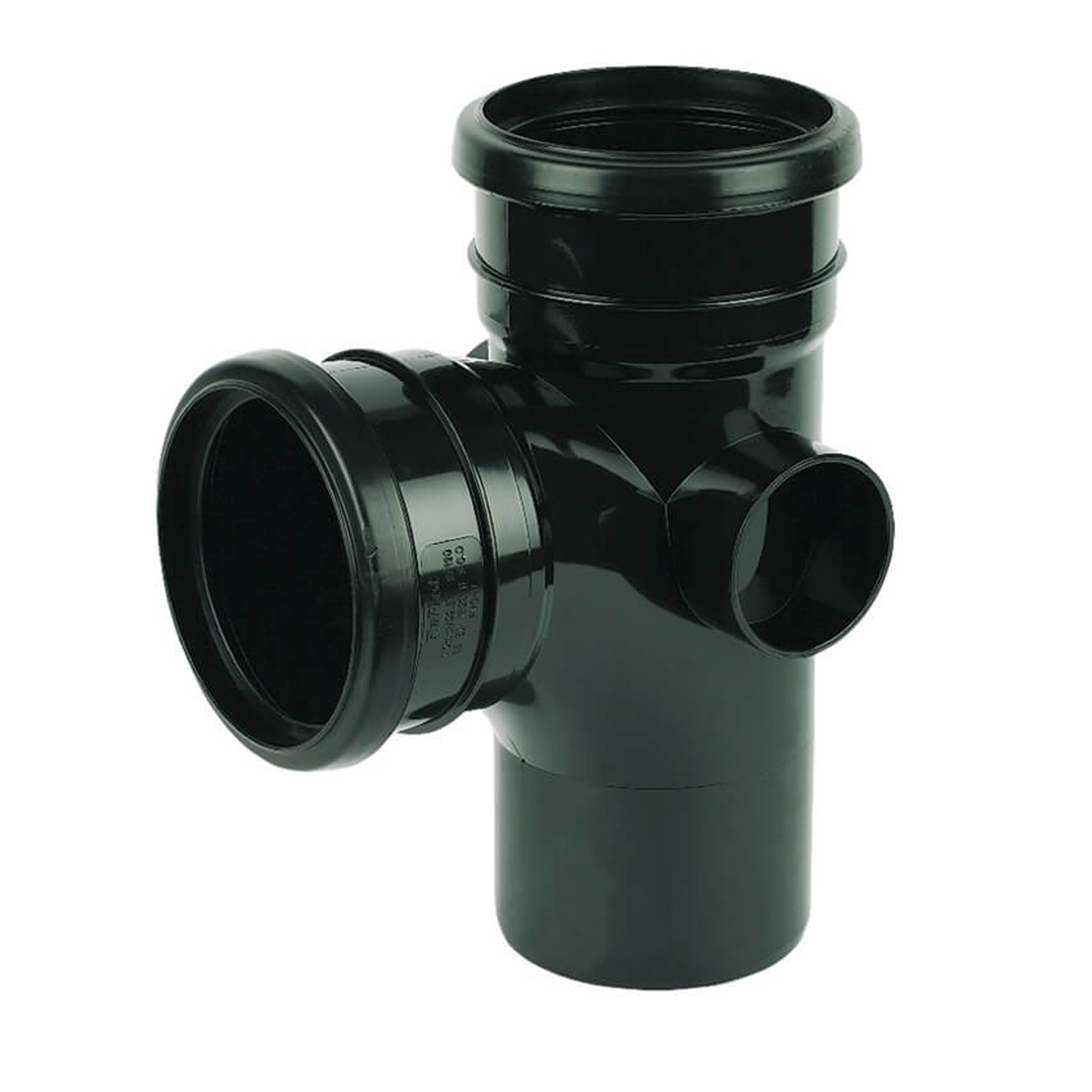 Floplast Soil 87.5° Branch Black 110mm - SP190B