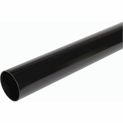 Hunter Single Socket Soil Pipe Black 110mm x 2m - BS507