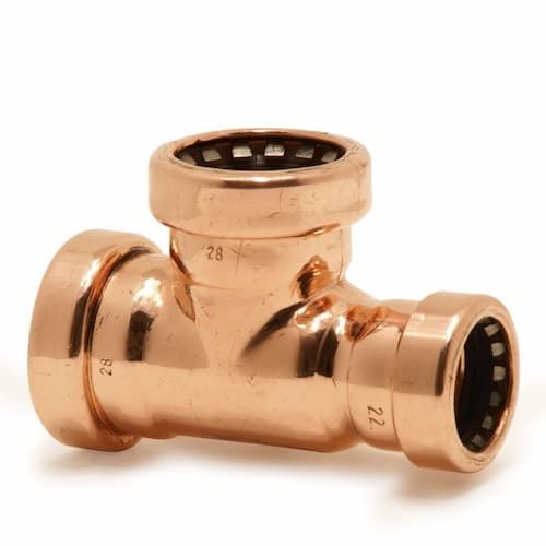 Pegler Tectite Sprint Reduced End Tee 22mm x 15mm x 22mm - TT26