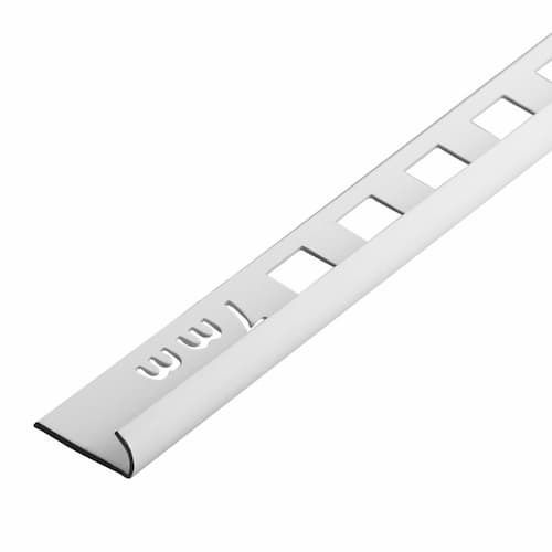 Round Profile Economy Tile Edge PVC White 7mm x 2.44m - ETE001
