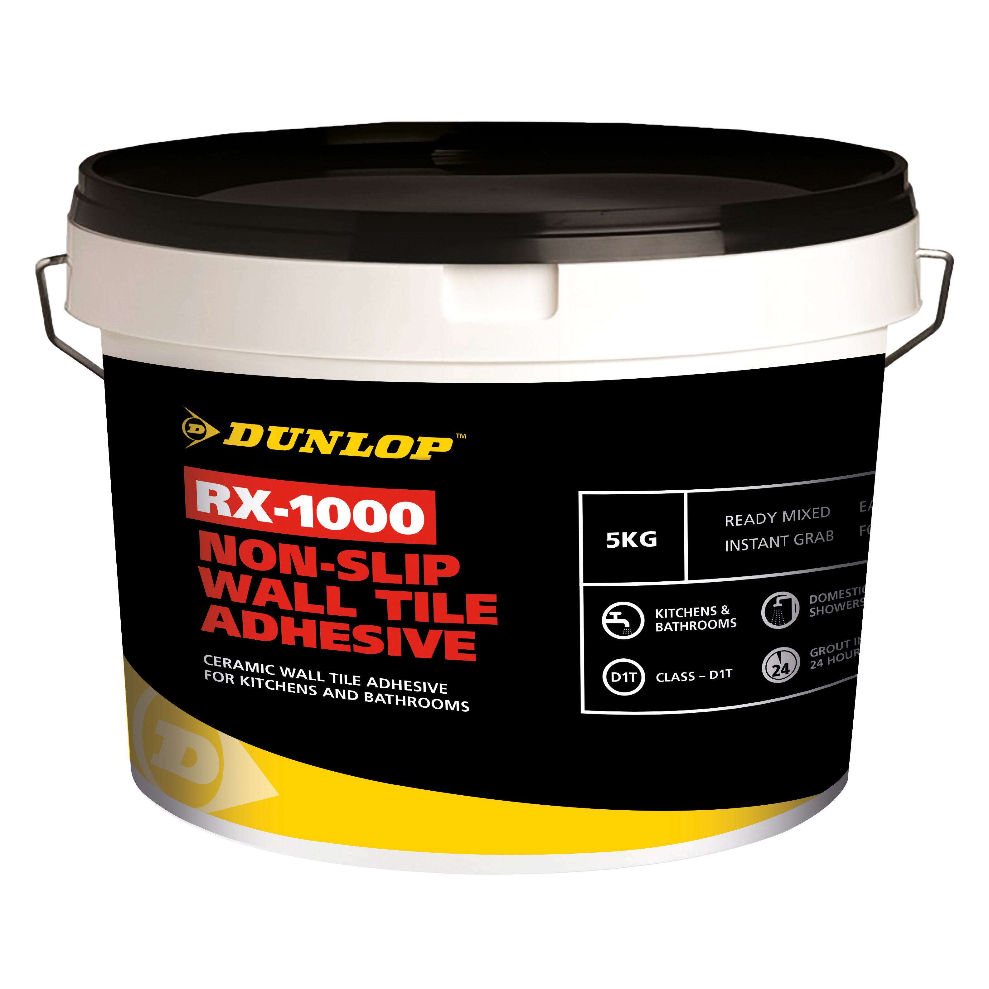 Dunlop RX-1000 Non-Slip Wall Tile Adhesive 5kg - 32321