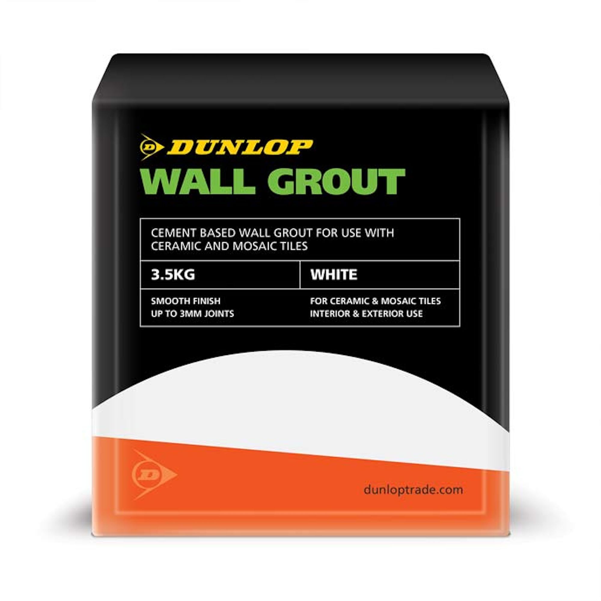 Dunlop Wall Grout White 3.5kg - 18825