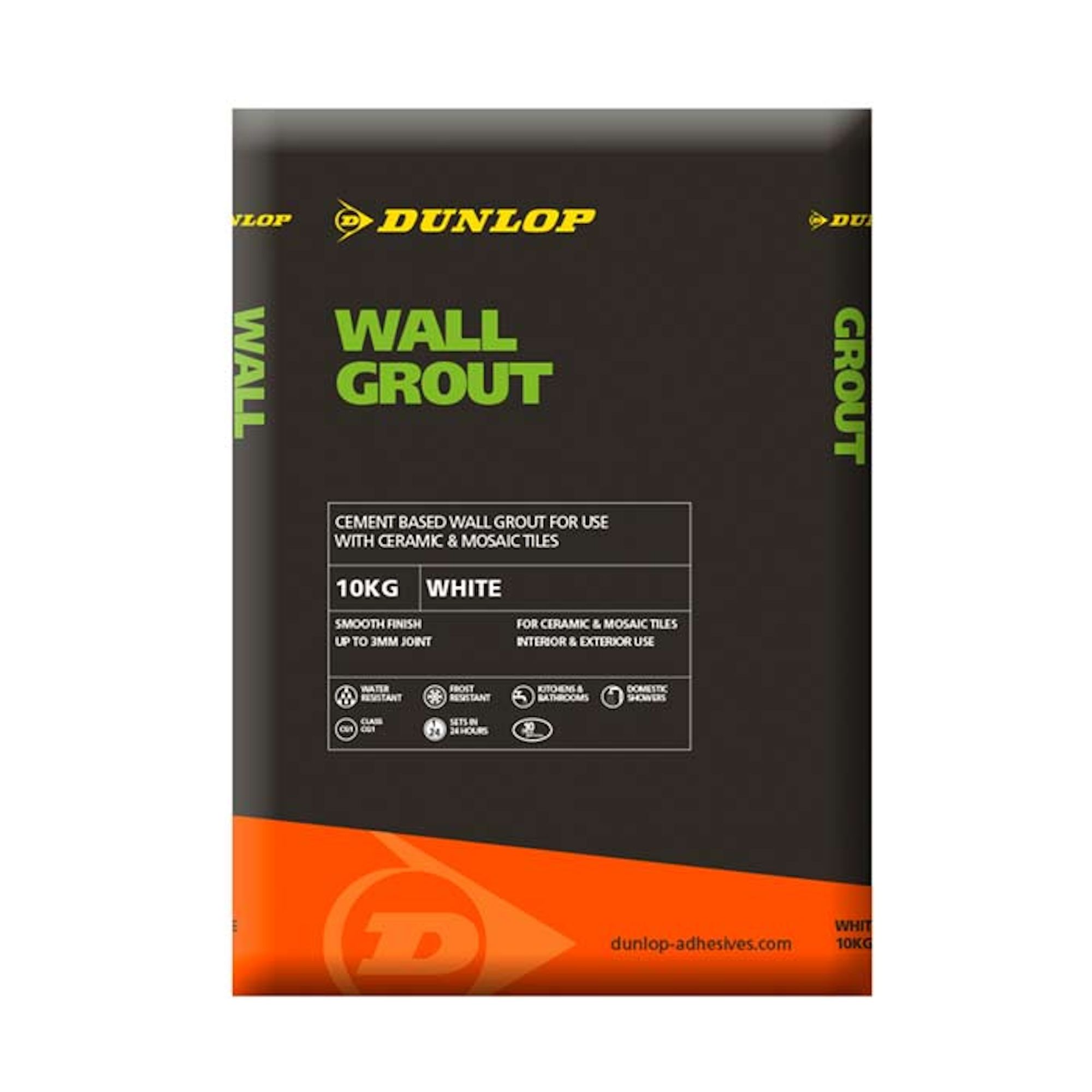 Dunlop Wall Grout White 10kg - 18827