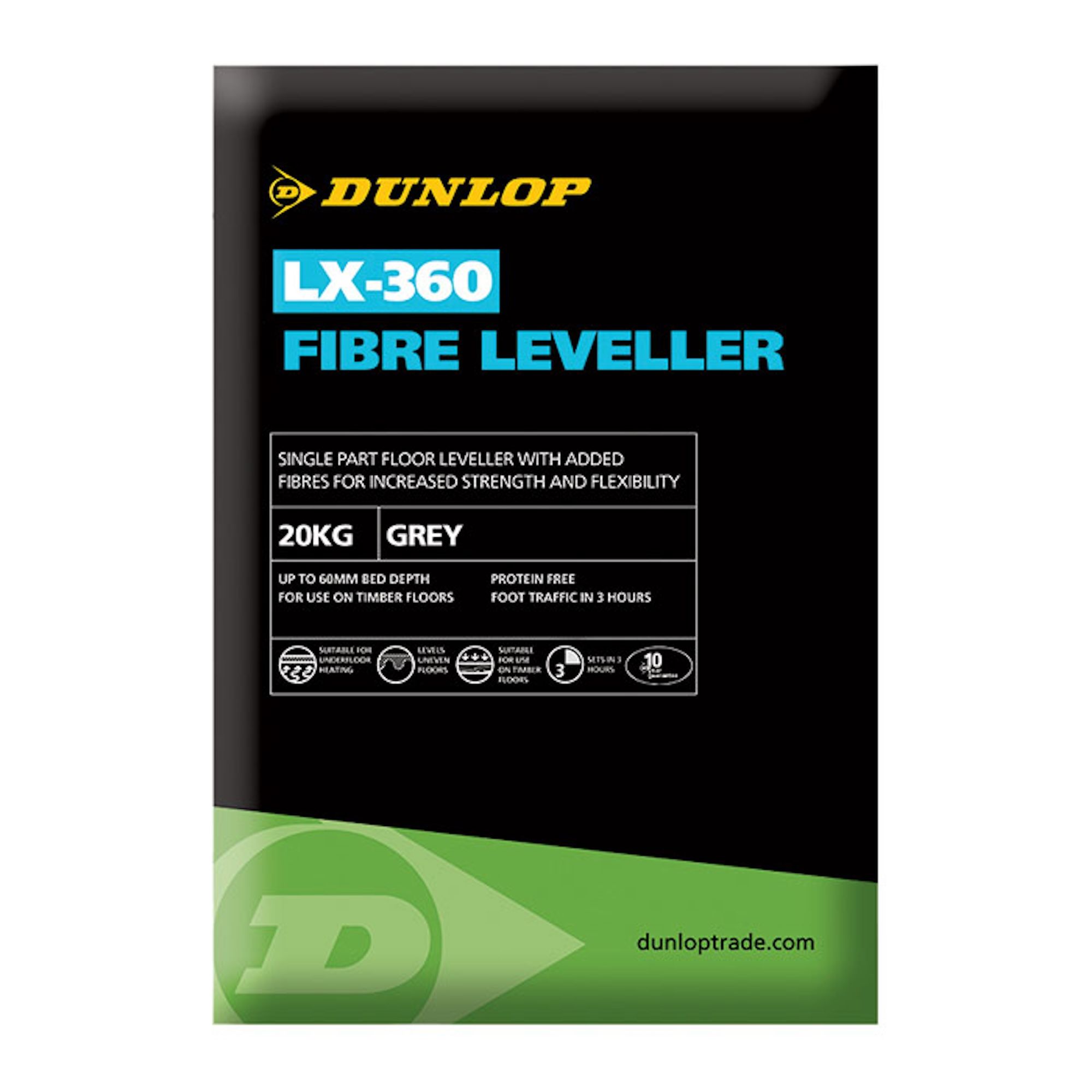 Dunlop LX-360 Fibre Leveller Grey 20kg - 25279