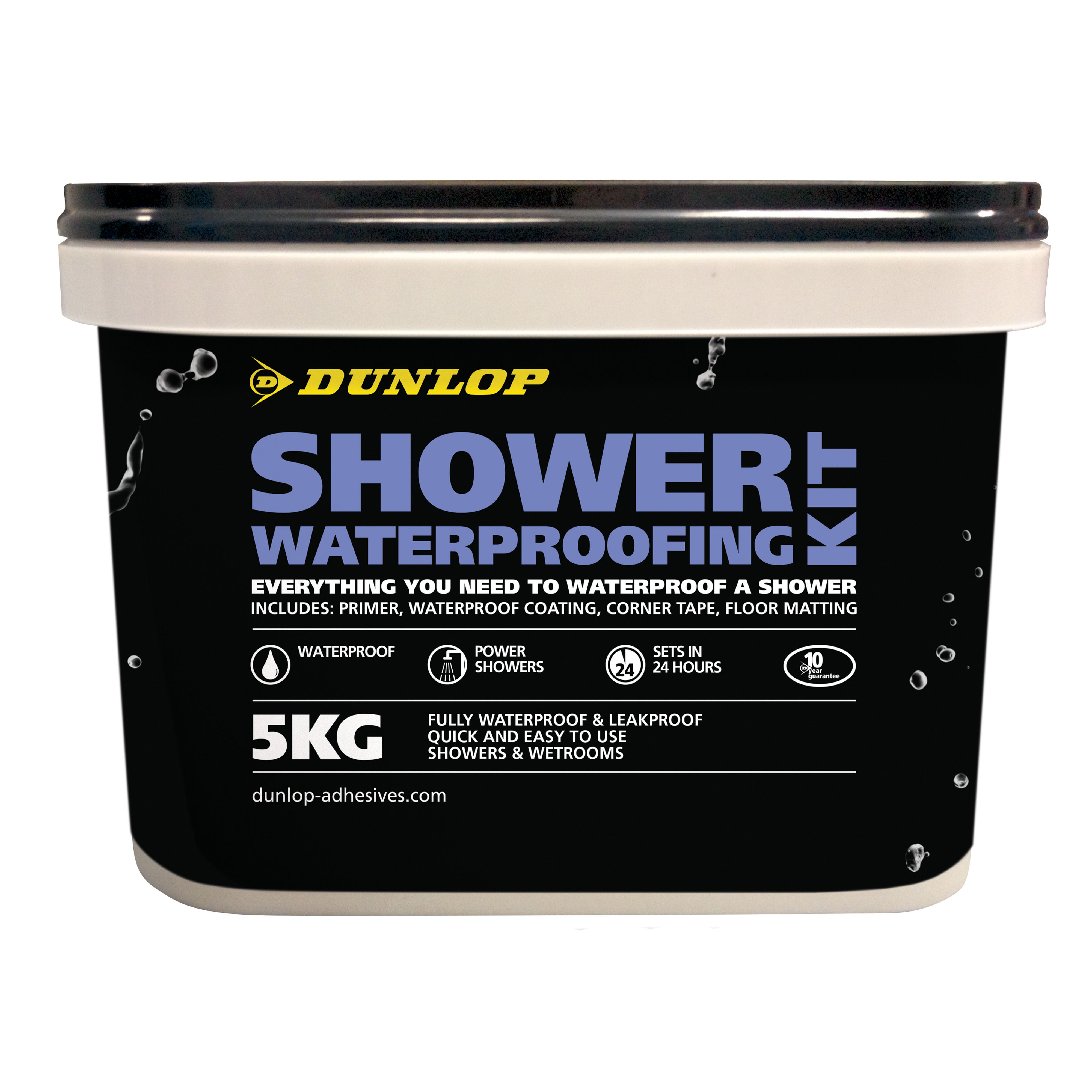 Dunlop Shower Waterproofing Kit - Complete Solution for Shower Waterproofing 5kg