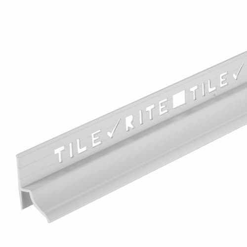 Tile Rite Heavy Duty Under Tile Bath Trim White 7mm x 1800mm - BS601