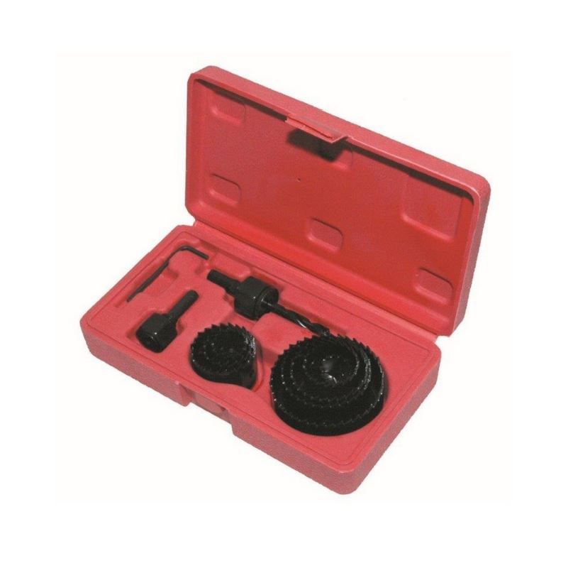 Holesaw Set Plus Arbors, Pilot and Allen Key (11 Piece) 19-57mm