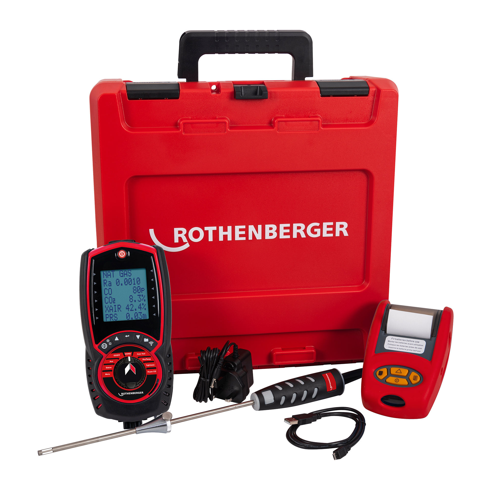 Rothenberger RO 458S Flue Gas Analyser Kit - 1000003353