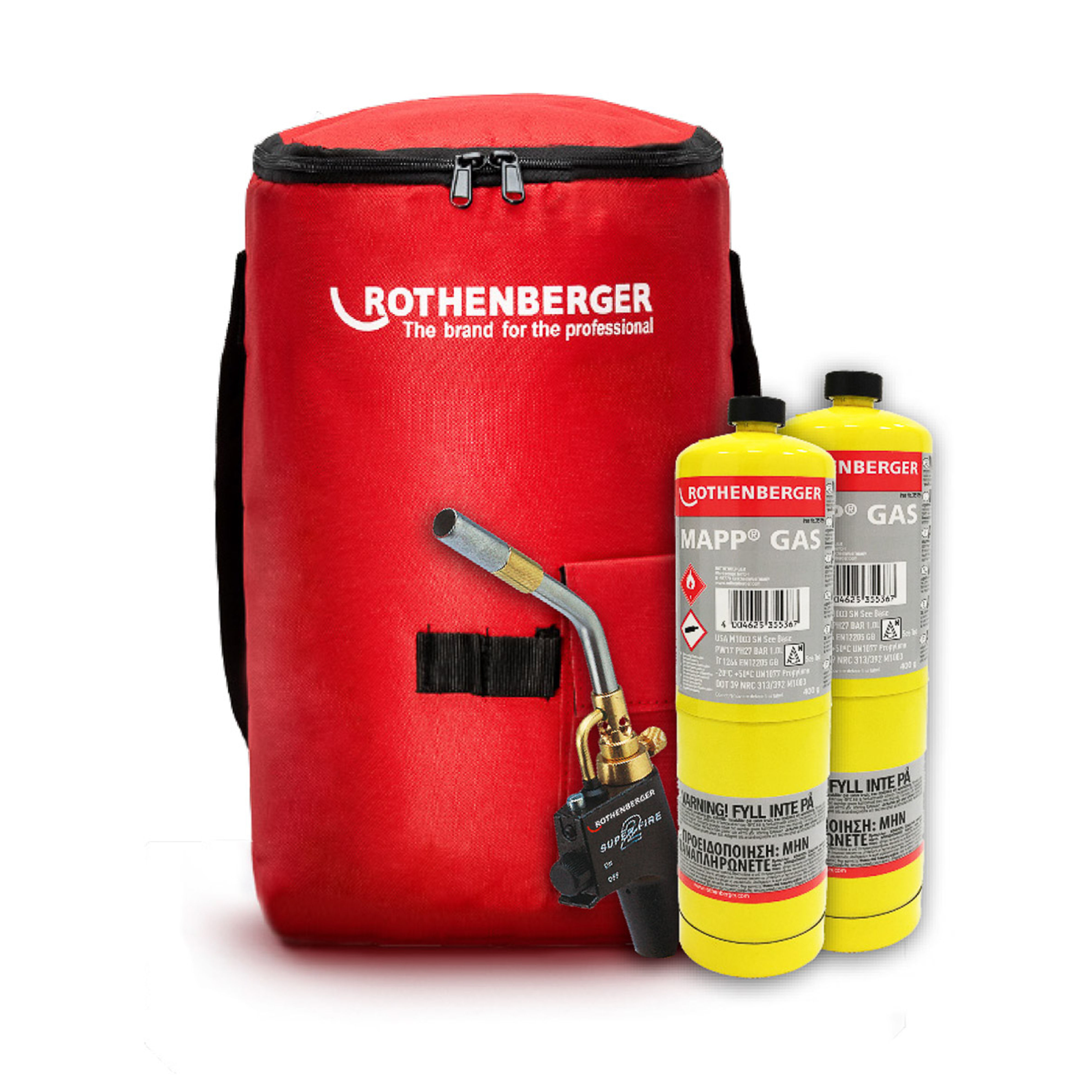 Rothenberger Hot Bag Set 3 (Hot Bag, Superfire 2 Torch and 2x MAPP Gas)