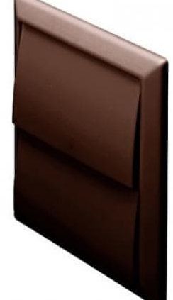 Polypipe Domus Outlet Gravity Flaps Brown 100mm - 44910B
