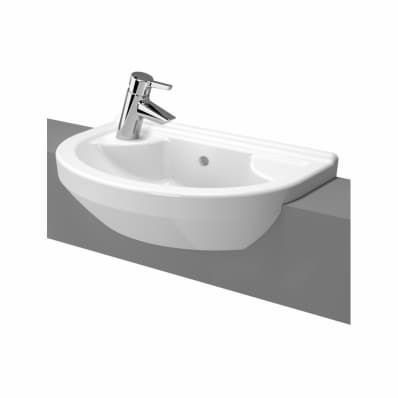 Vitra S50 Compact Semi Recessed Basin Round (Left Hand Tap) - 55970030028