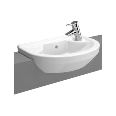 Vitra S50 Compact Semi Recessed Basin Round (Right Hand Tap) - 55970030029