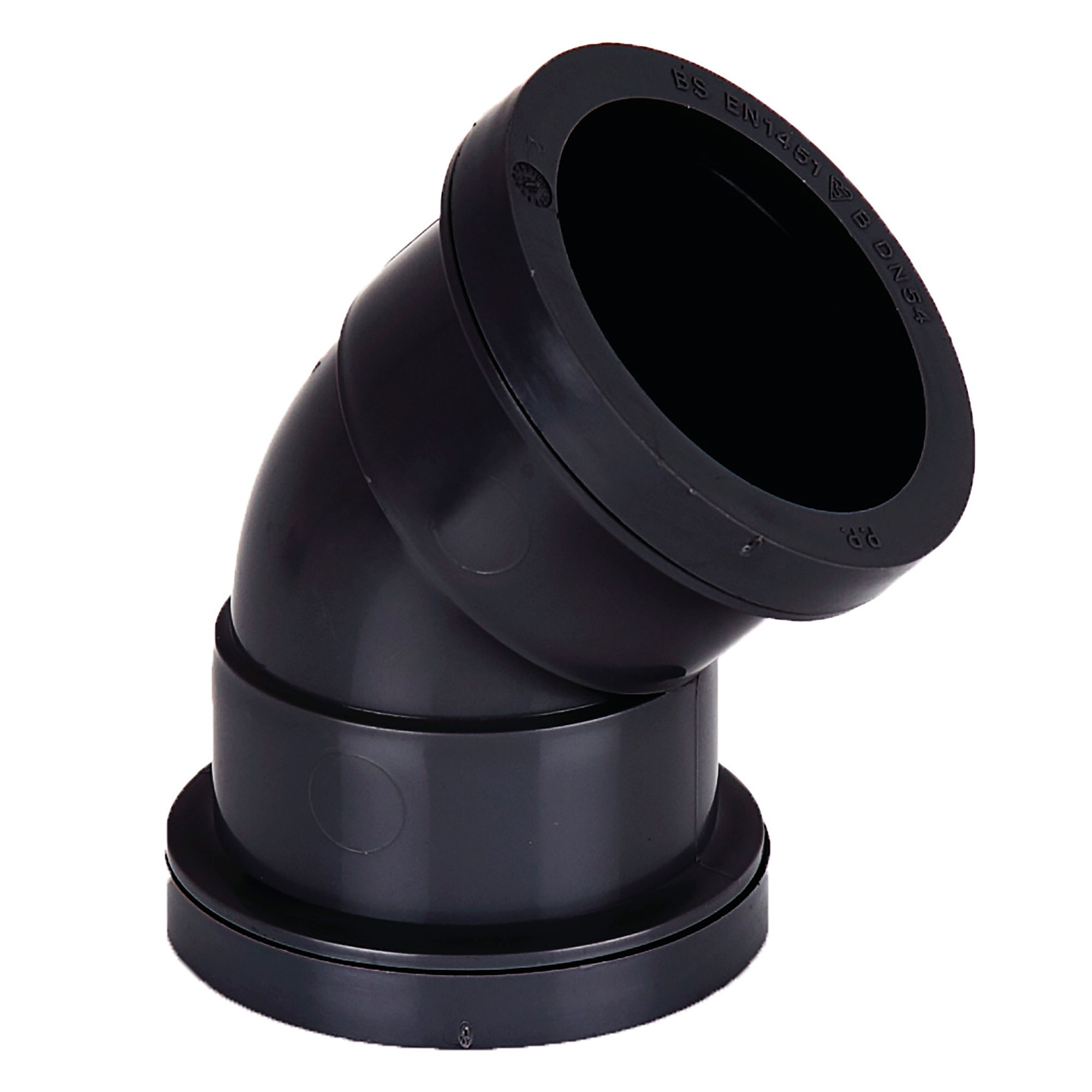 Brett Martin Push-Fit Waste 135° Obtuse Bend Black 32mm - W901B