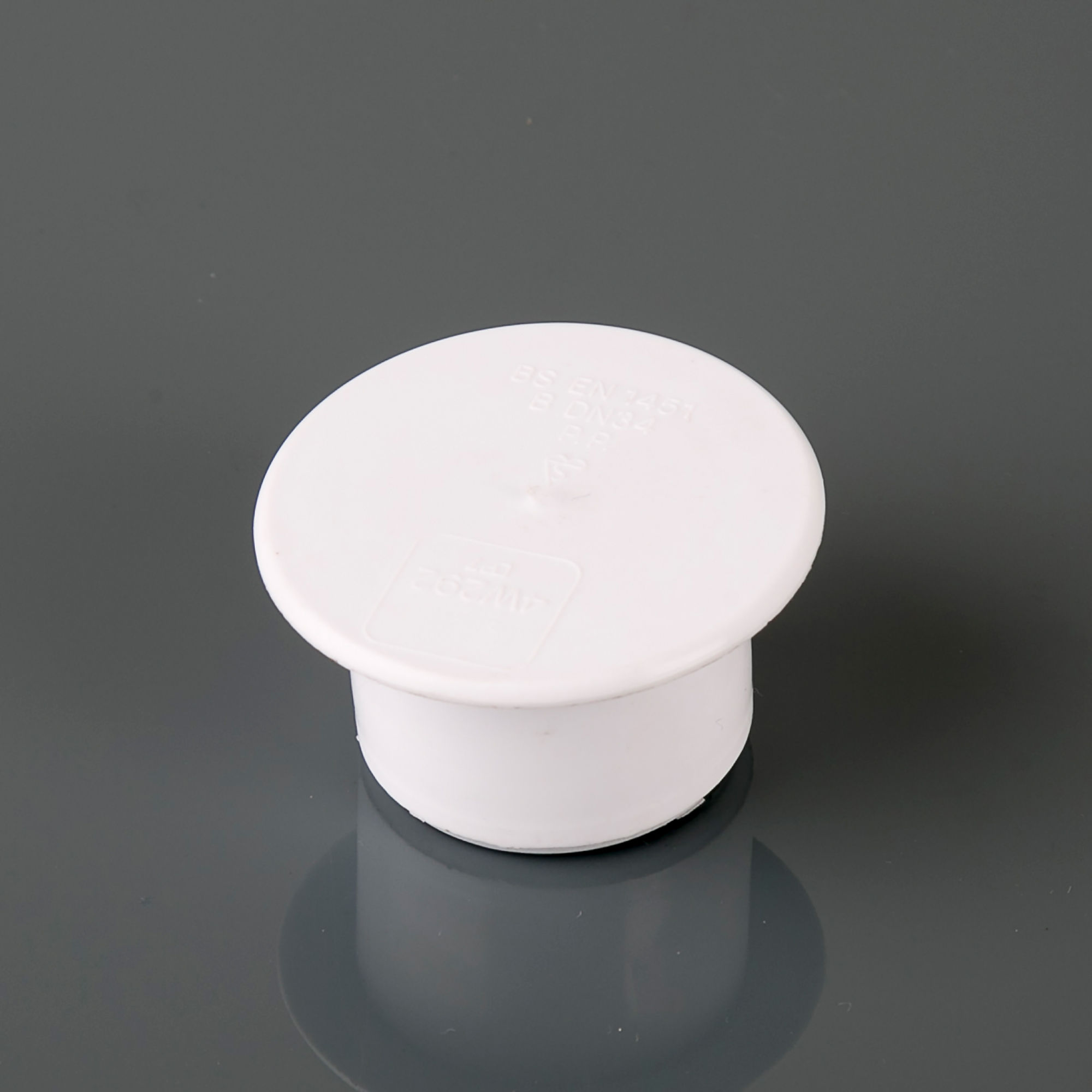 Brett Martin Push-Fit Waste Socket Plug White 32mm - W904W