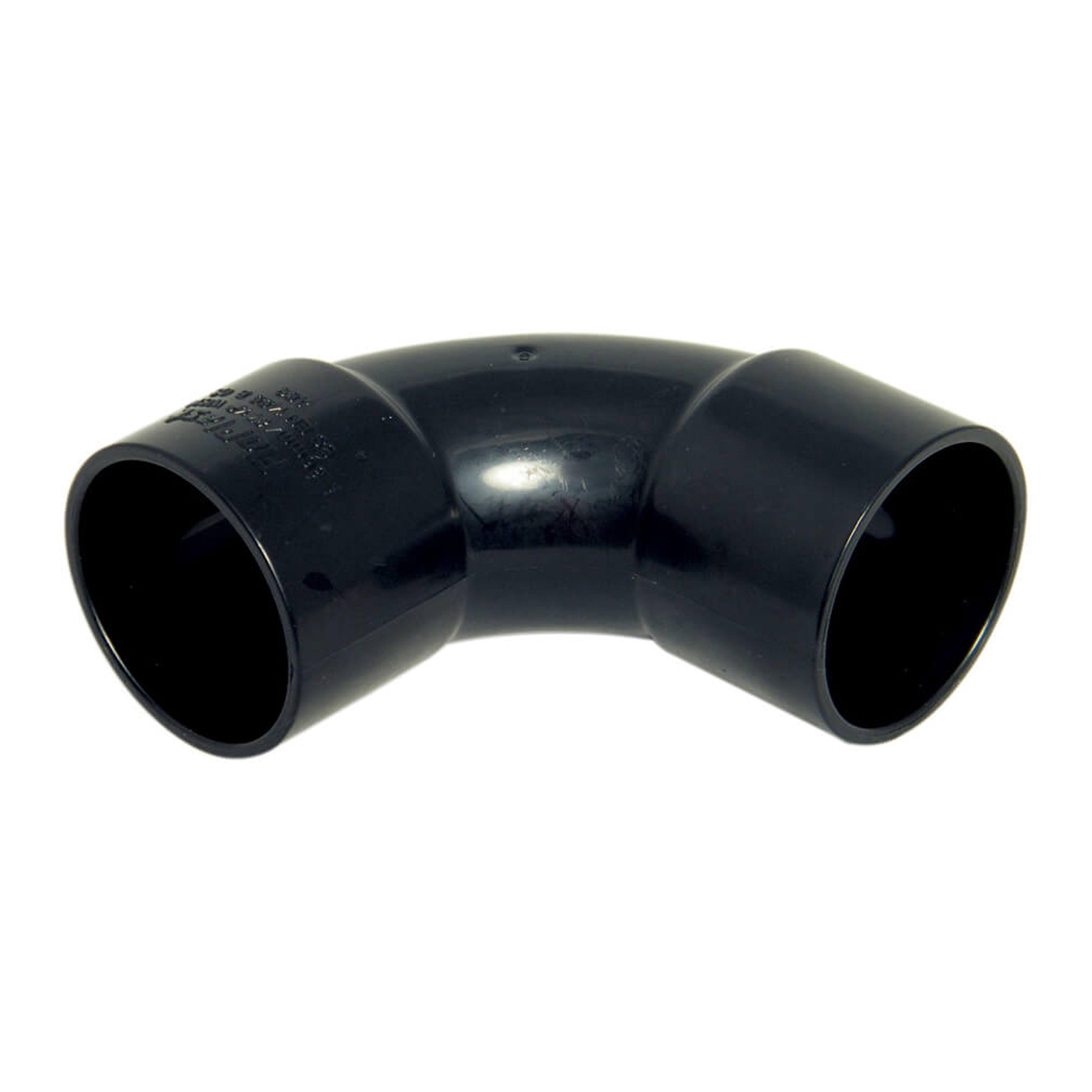 Floplast Solvent Weld Waste 88.5° Swept Bend Black 32mm - WS14B