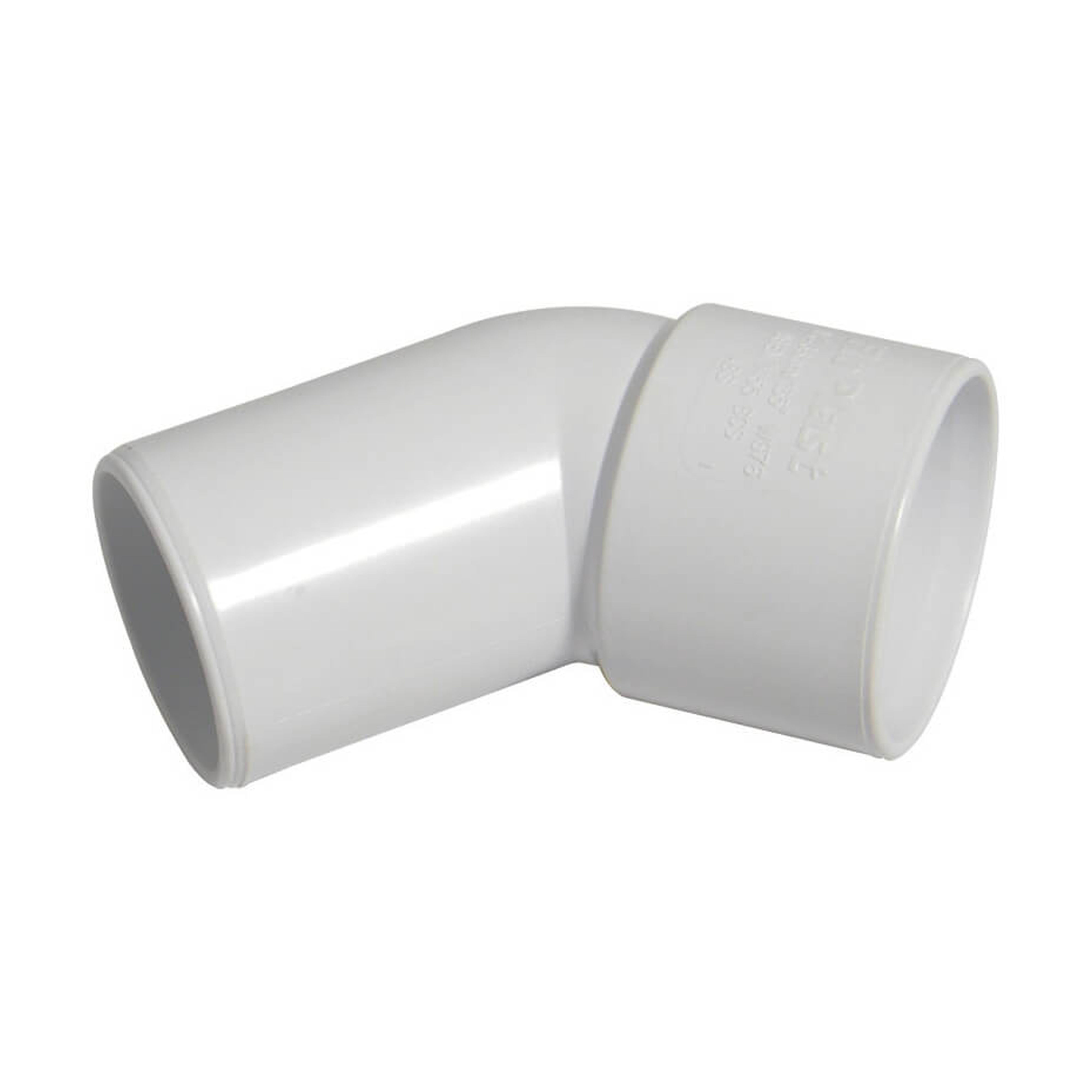 Floplast Solvent Weld Waste 135° (45°) Conversion Bend White 32mm - WS76W