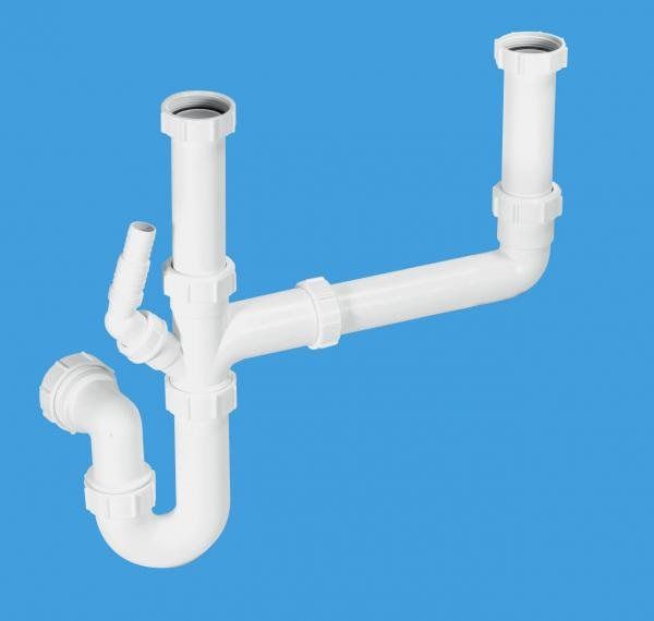 McAlpine SK2 Double Bowl Sink Kit (Single Nozzle) 75mm Seal 1 1/2"