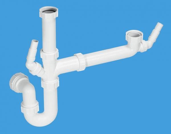 McAlpine Bowl and Half Appliance Trap (Twin Nozzle) 75mm Seal 1 1/2" - SK1A