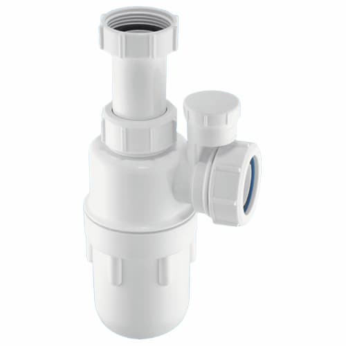 McAlpine C10AV Adjustable Inlet Anti Vac Bottle Trap Seal 1 1/2" x 3"