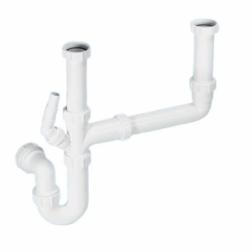 Mcalpine Double Bowl Plumbing Kit Sk2