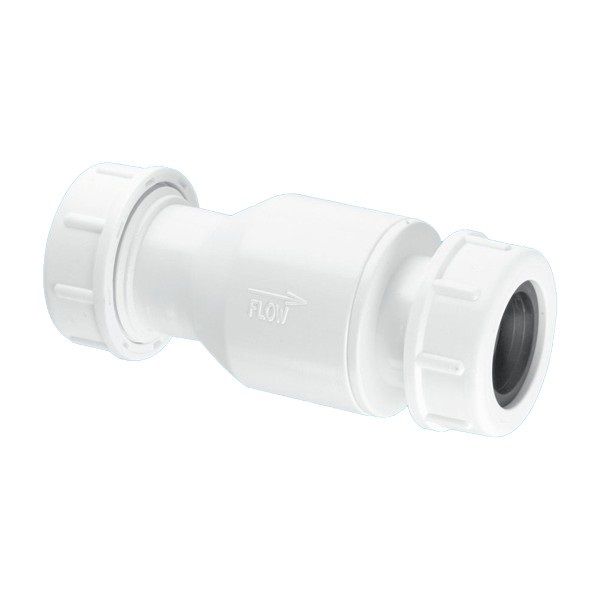 McAlpine Non Return Valve with Universal Connections 19mm/23mm - R28-NRV