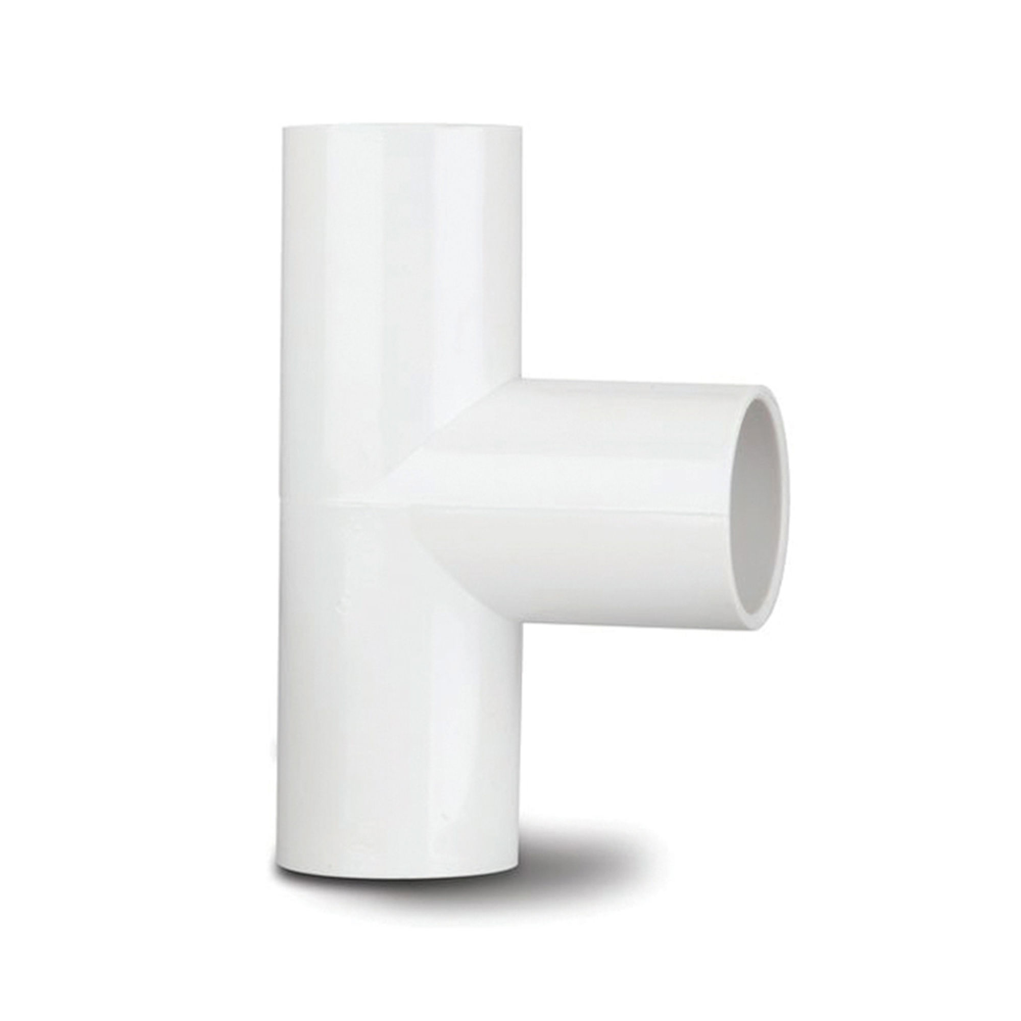 Polypipe Solvent Weld Overflow 90° Tee White 21.5mm - NS46W