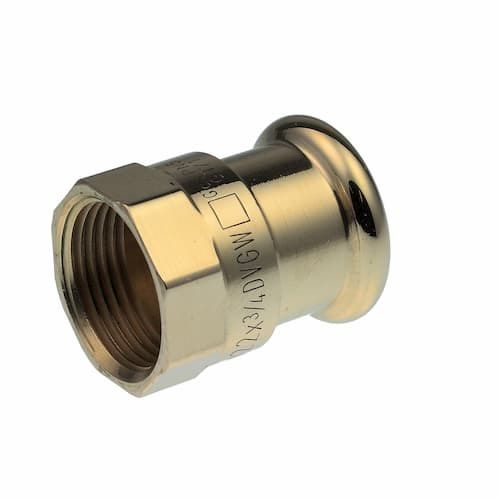 Xpress Copper S2 Straight Female Connector 15mm x 1/2" - 38090