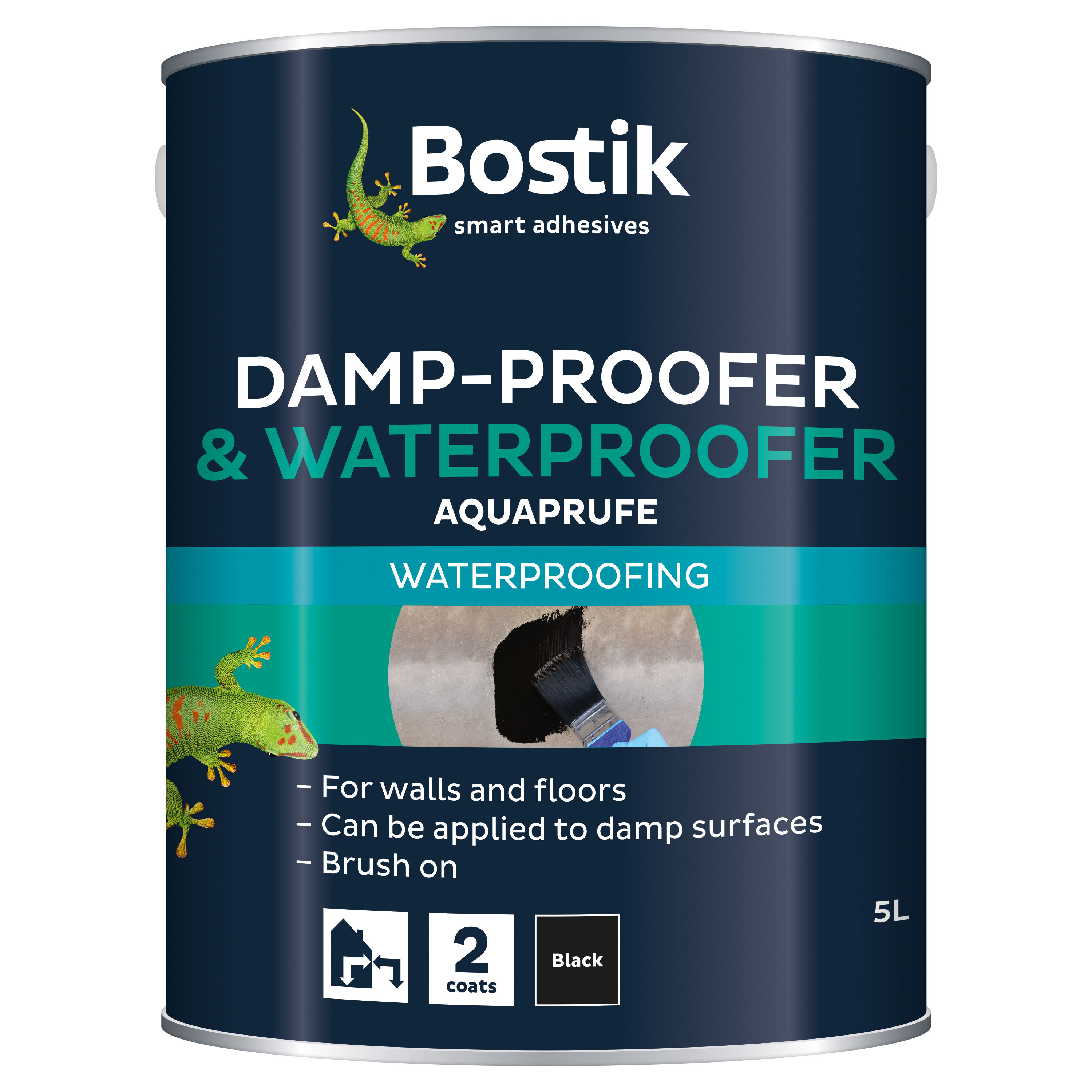 Bostik Aquaprufe Damp Proofer and Waterproofer Black