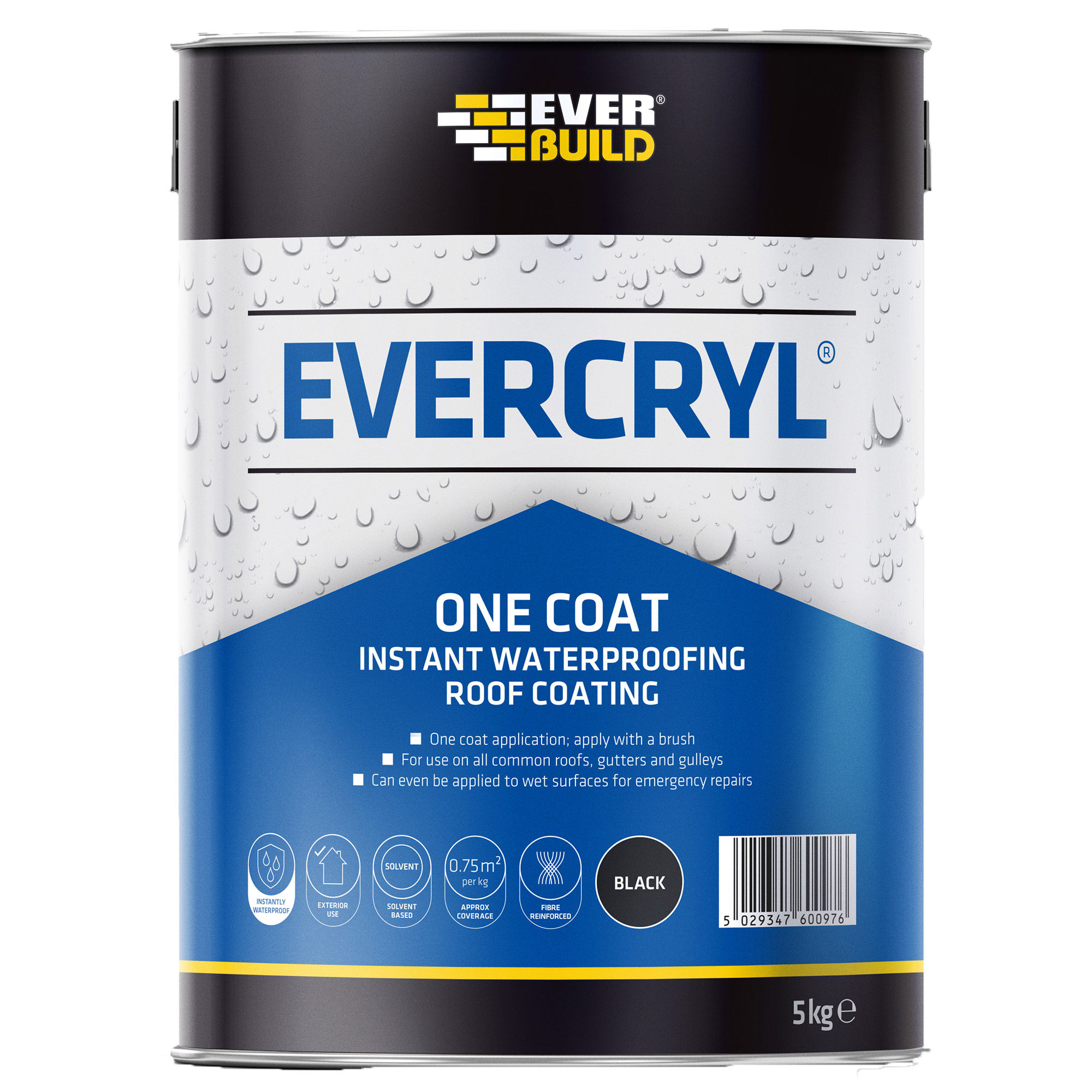 Everbuild Evercryl One Coat 1kg Clear