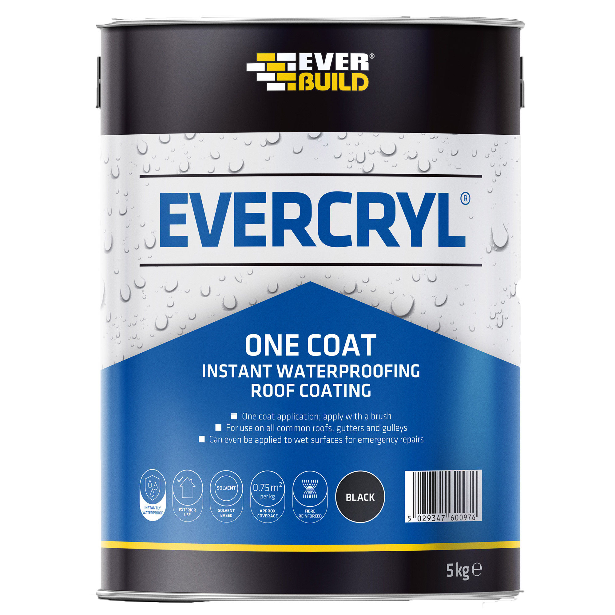 Everbuild Evercryl One Coat Clear 5kg