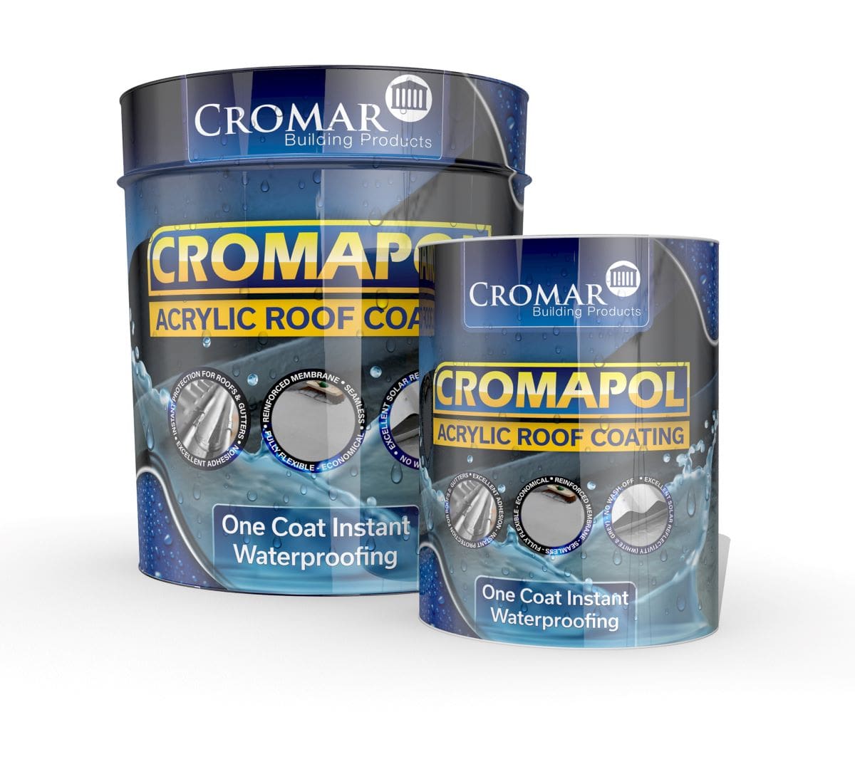 Cromar Cromapol Acrylic Roof Coating Grey 5kg
