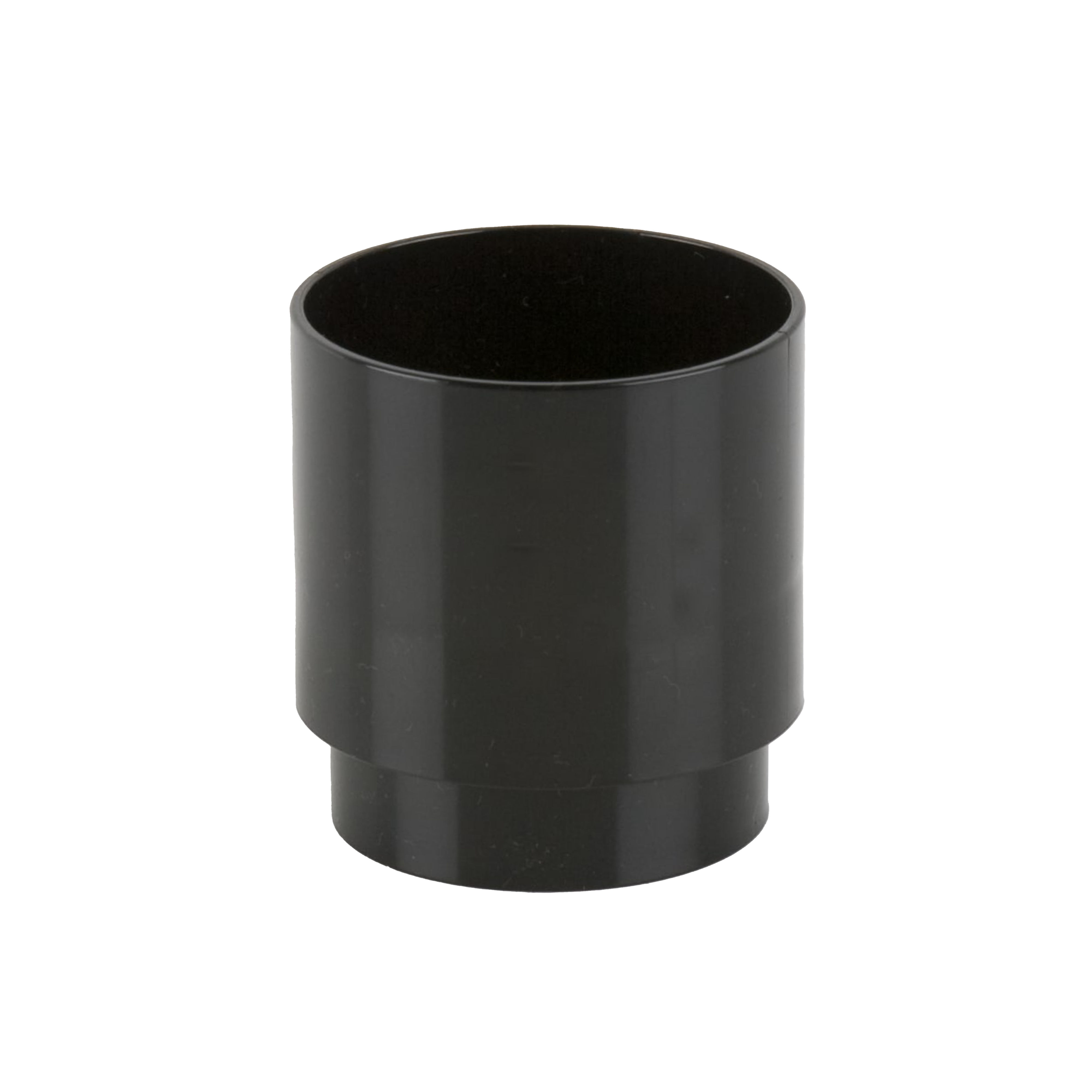 Brett Martin Round Downpipe Connector Black 68mm - BR206B