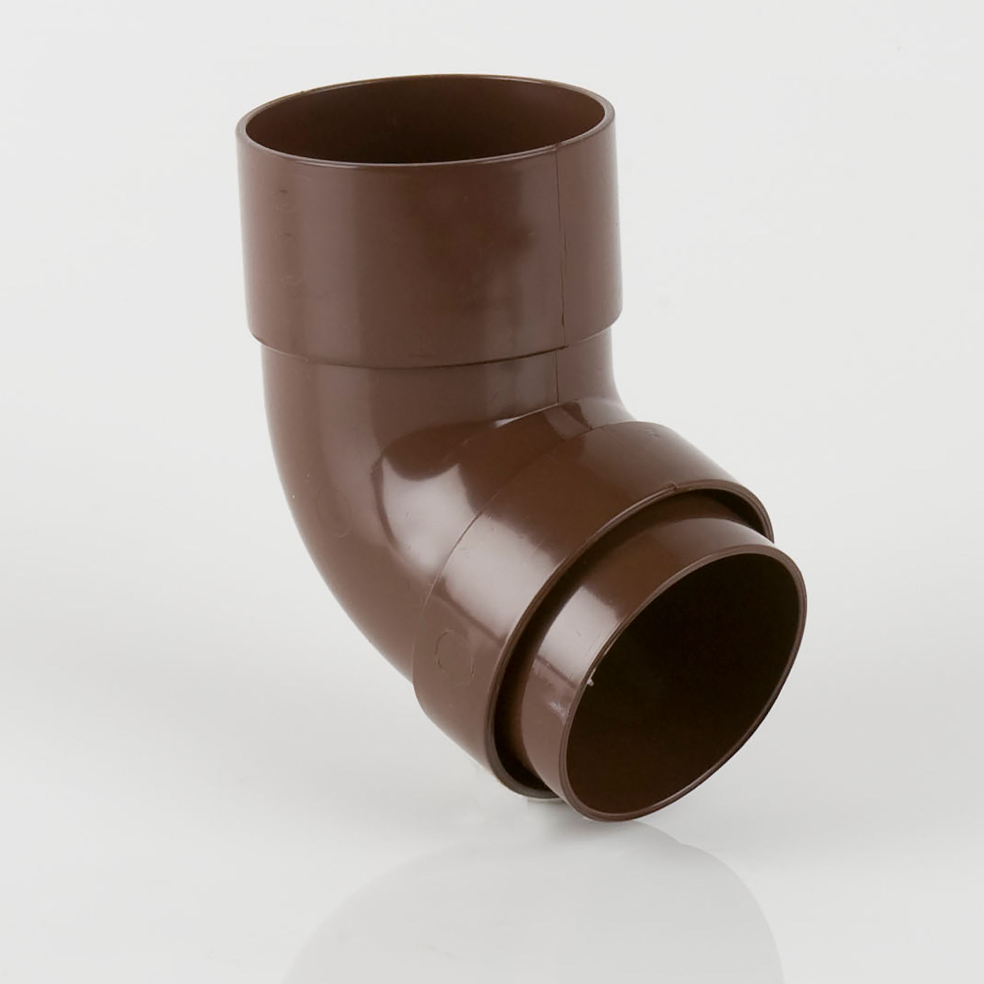 Brett Martin Round Offset Downpipe Bend 112.5° Brown 68mm - BR209B