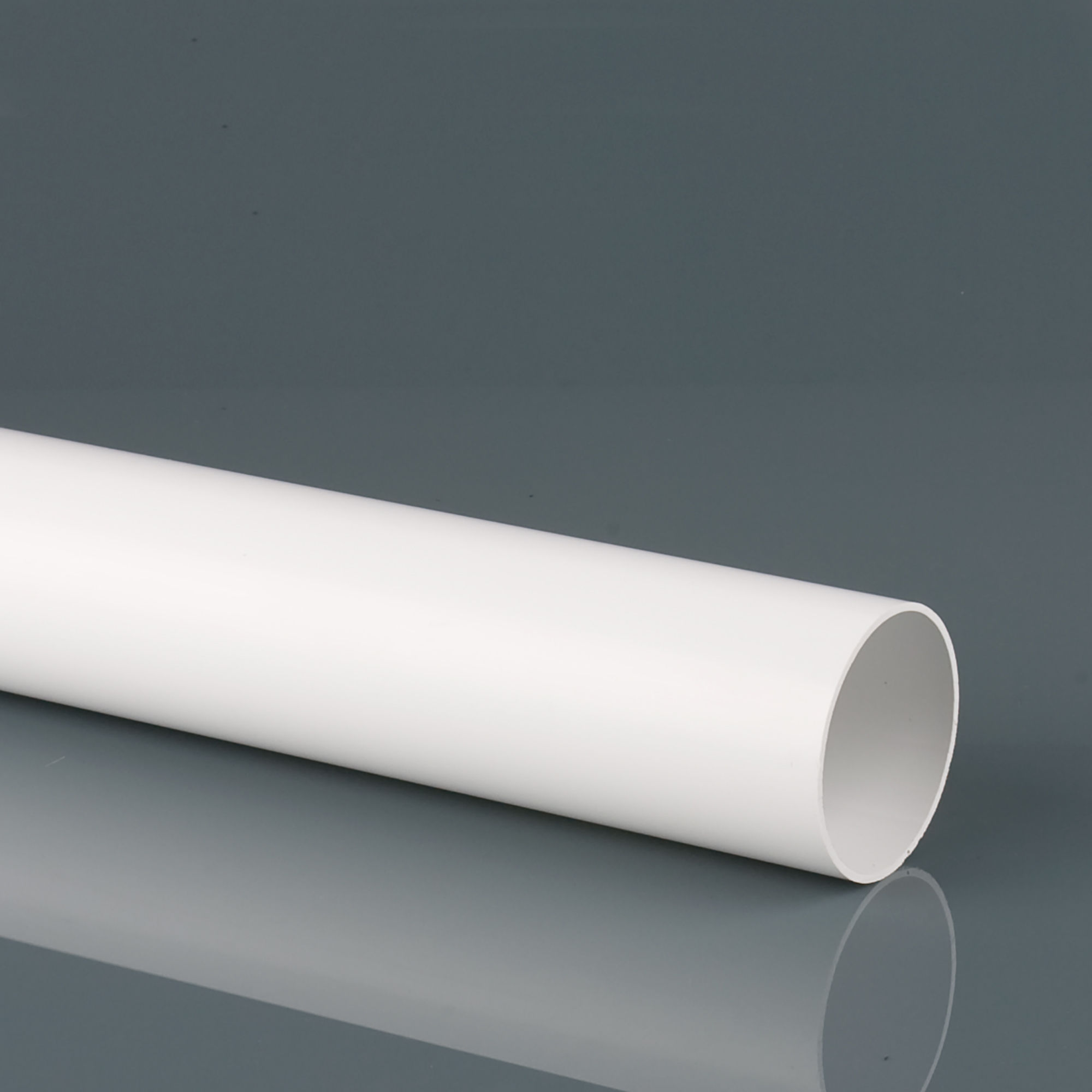 Brett Martin Plain End Round Downpipe Arctic White 68mm x 5.5m - BR204A