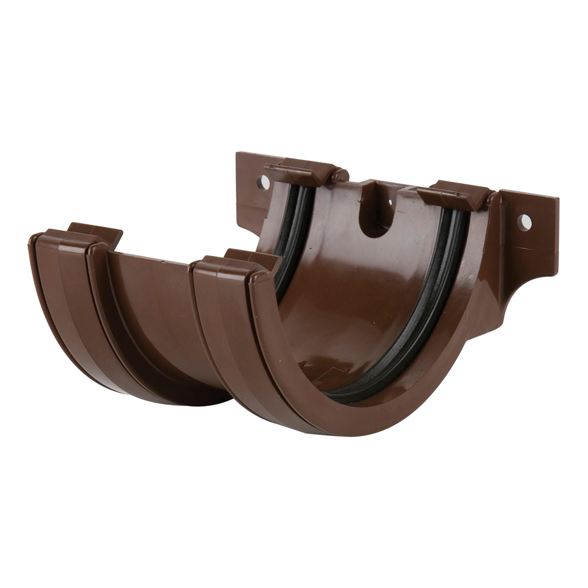 Brett Martin Roundstyle Gutter Union Bracket Brown 112mm - BR044BR