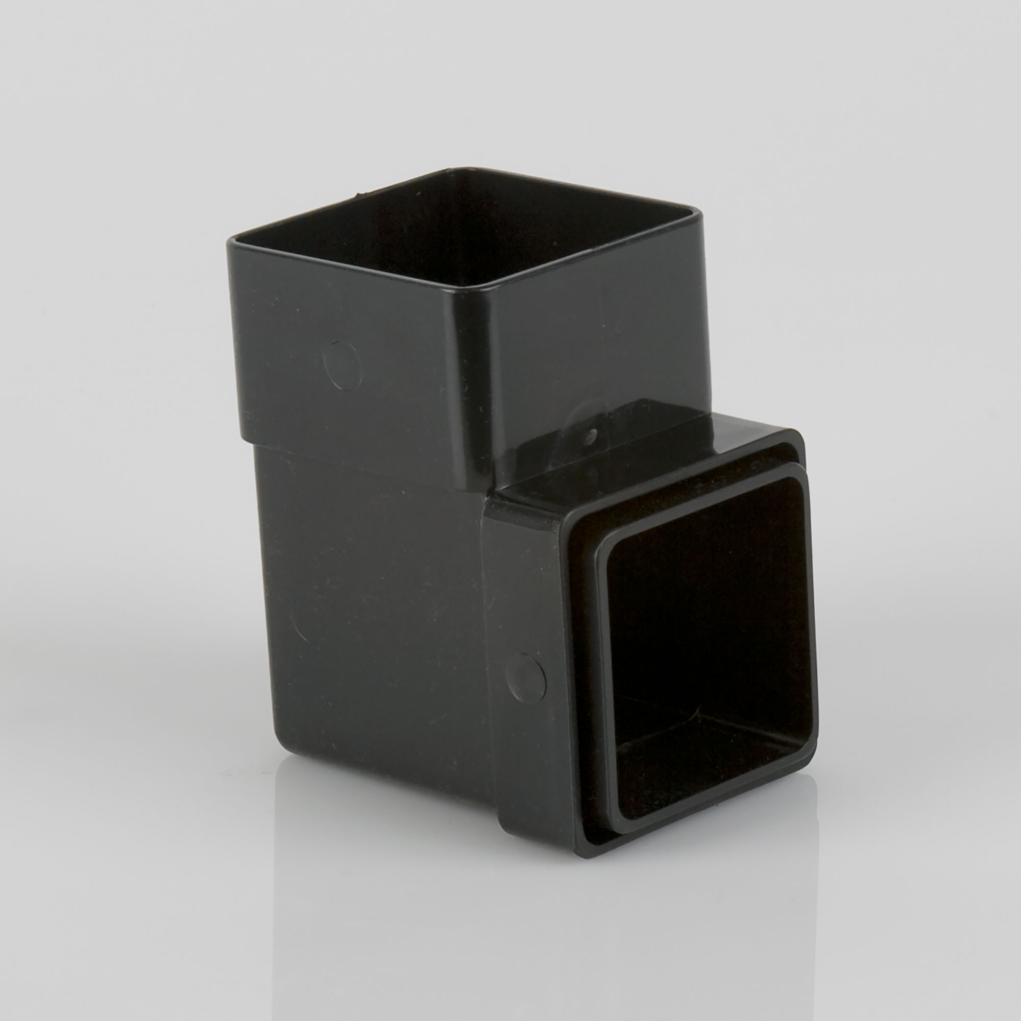 Brett Martin Square Downpipe Bend 92.5° Black 65mm - BR508B