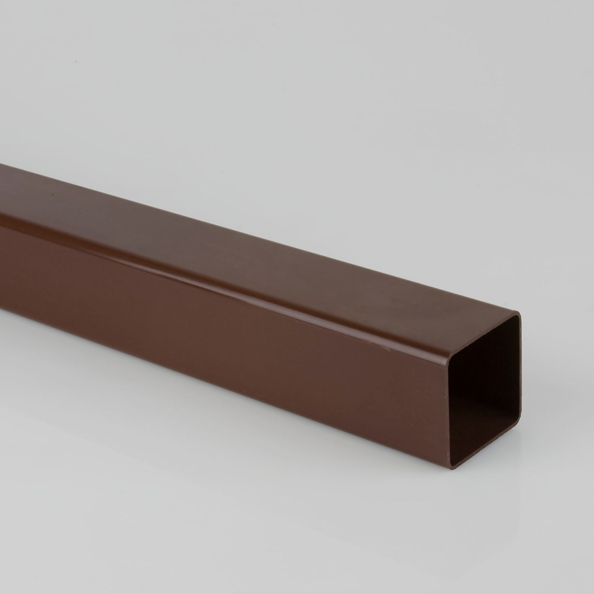 Brett Martin Plain End Square Downpipe Brown 65mm x 2.5m - BR501BR