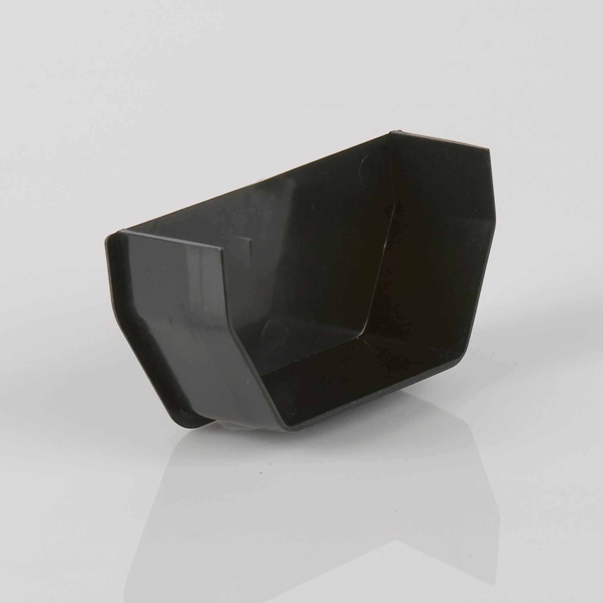 Brett Martin Square Gutter Internal Stopend Black 114mm - BR056B
