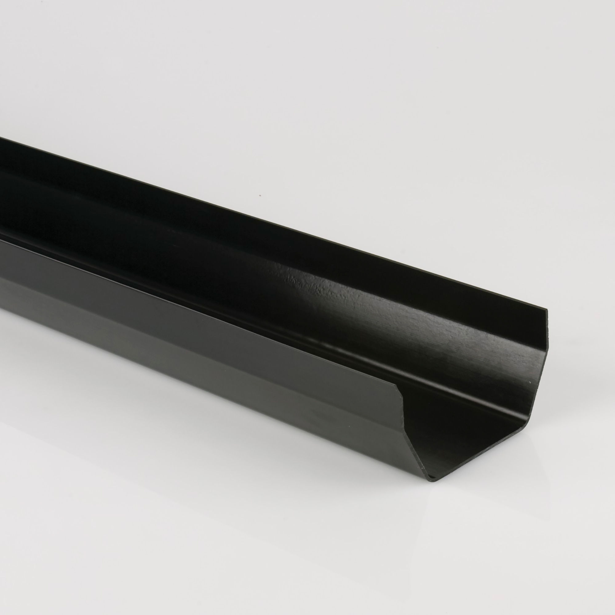 Brett Martin Square Gutter Black 114mm x 2m - BR051B
