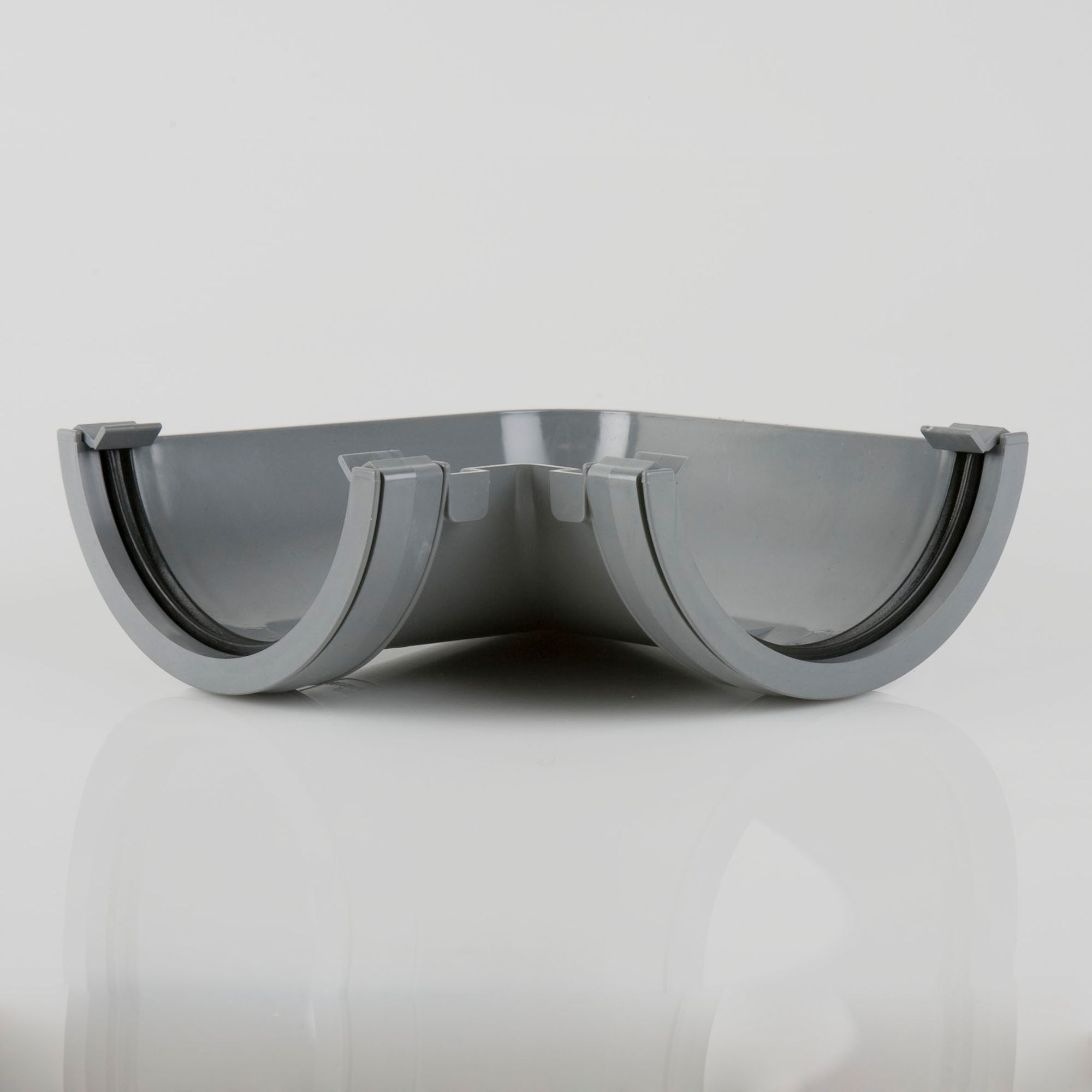 Brett Martin Roundstyle Gutter Angle 90° Grey 112mm - BR048G