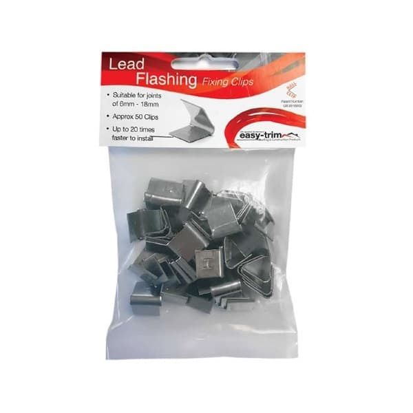 Easy Trim Lead Flashing Hall Clips (50 Pack)