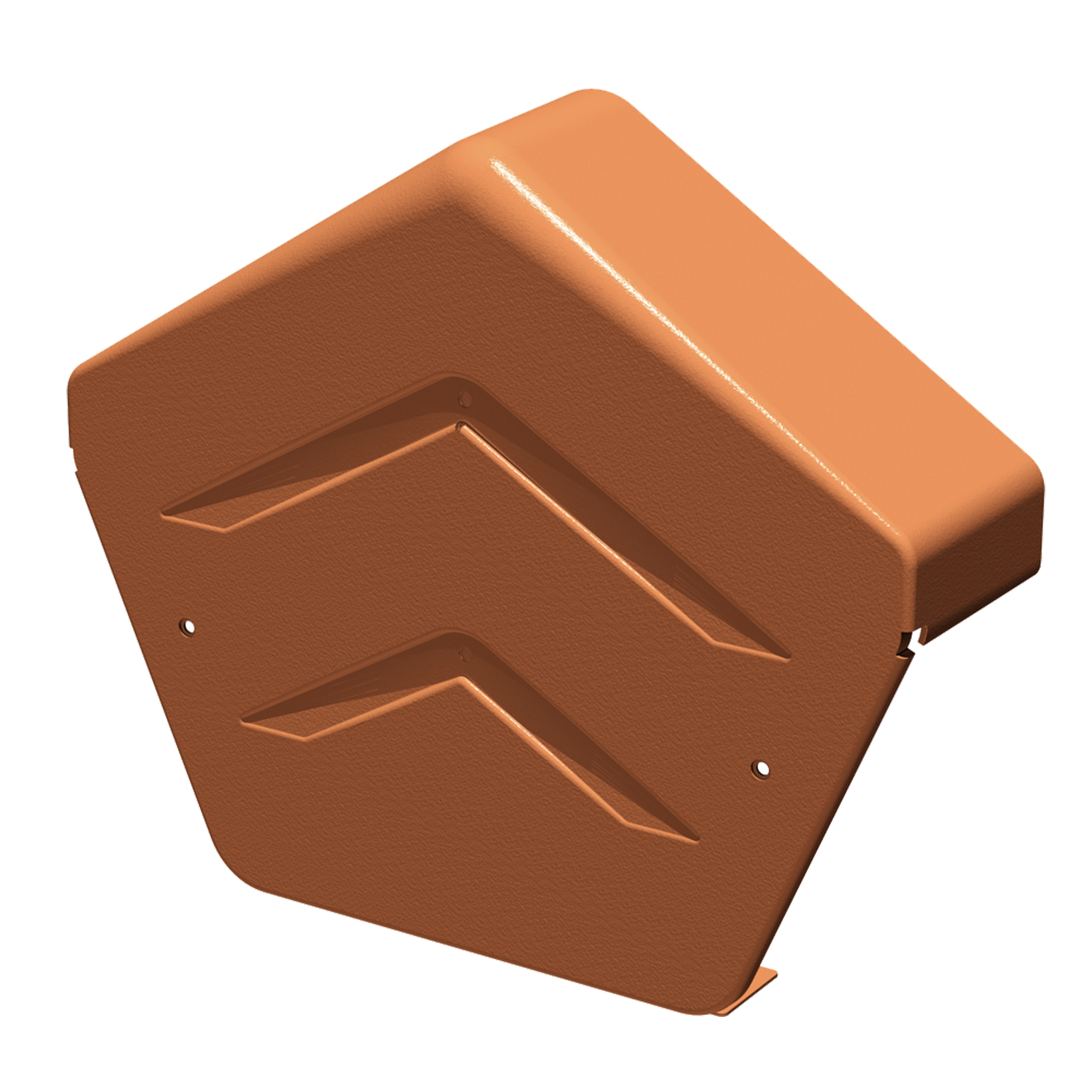 Manthorpe Dry Verge Angled Ridge End Cap Terracotta - GDV-END-A-TR
