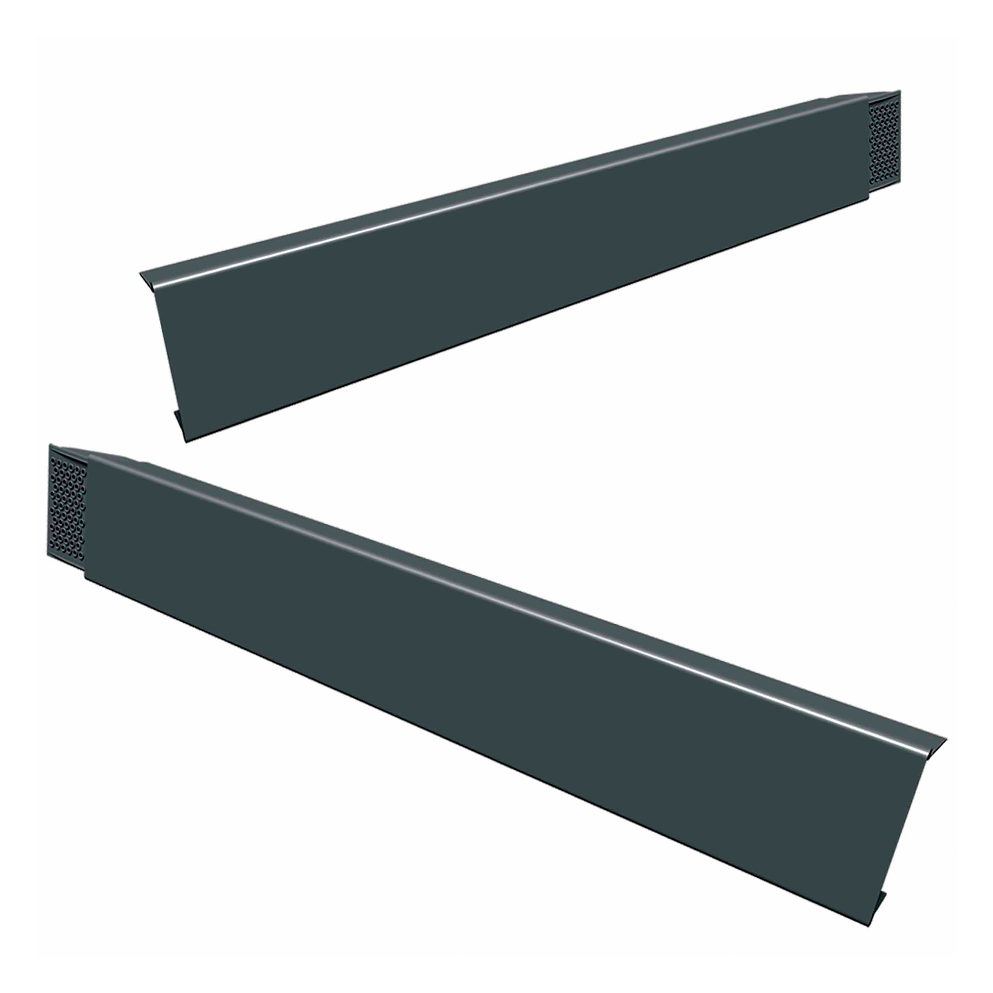 Manthorpe Linear Dry Verge (Left Hand) Grey - GLV-LH-GR