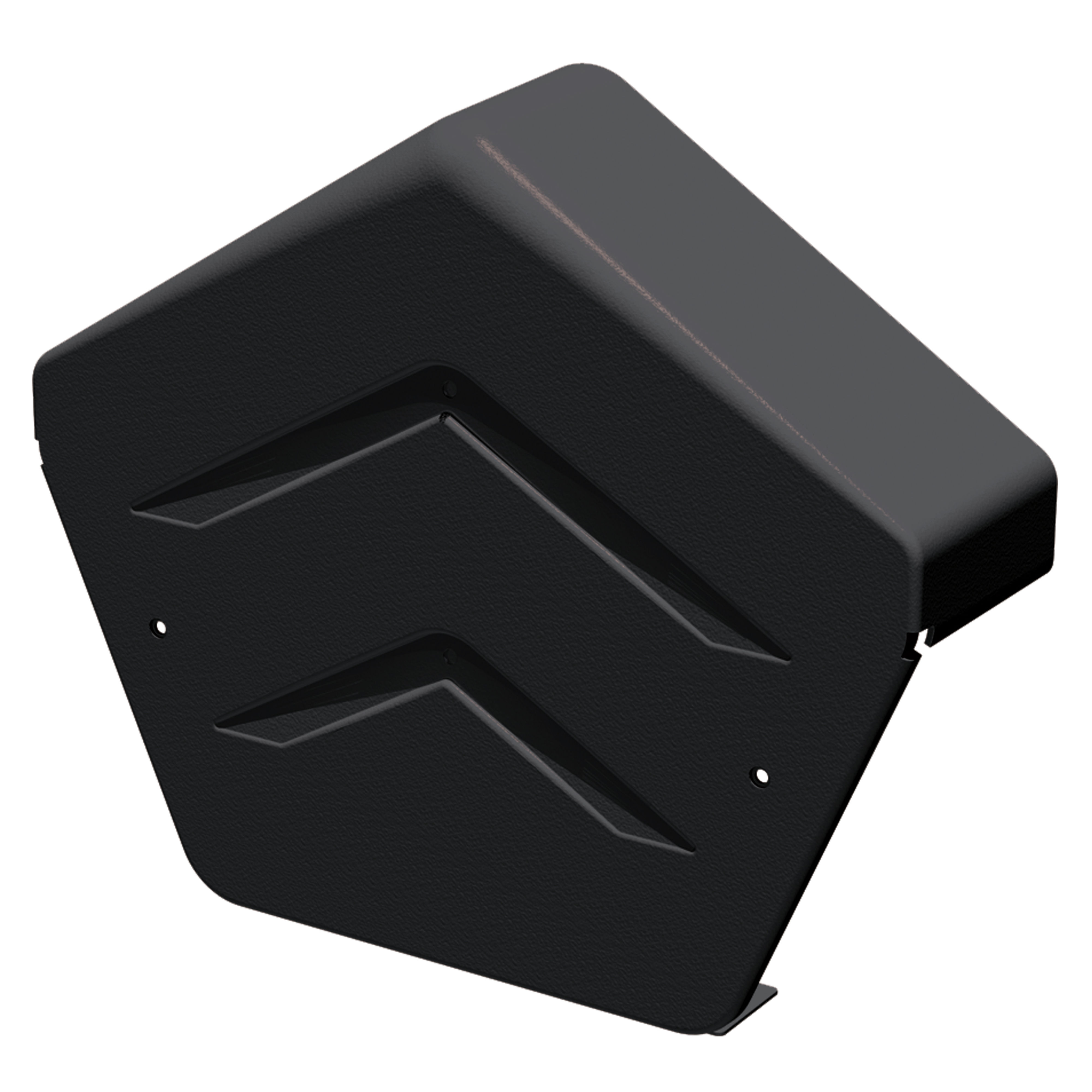 Manthorpe Dry Verge Angled Ridge End Cap Black - GDV-END-A-BL