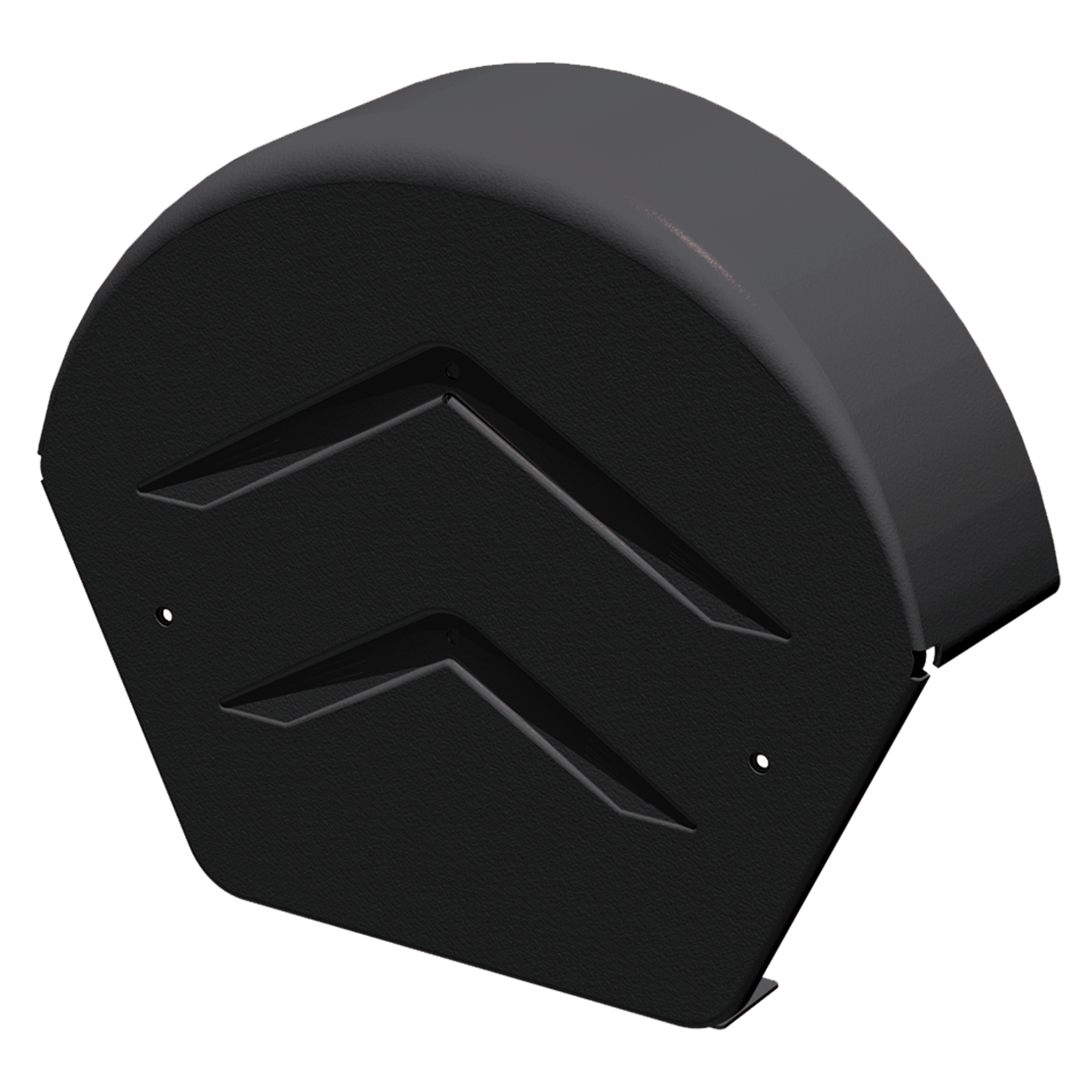 Manthorpe Dry Verge Half Round Ridge End Cap Black - GDV-END-R-BL