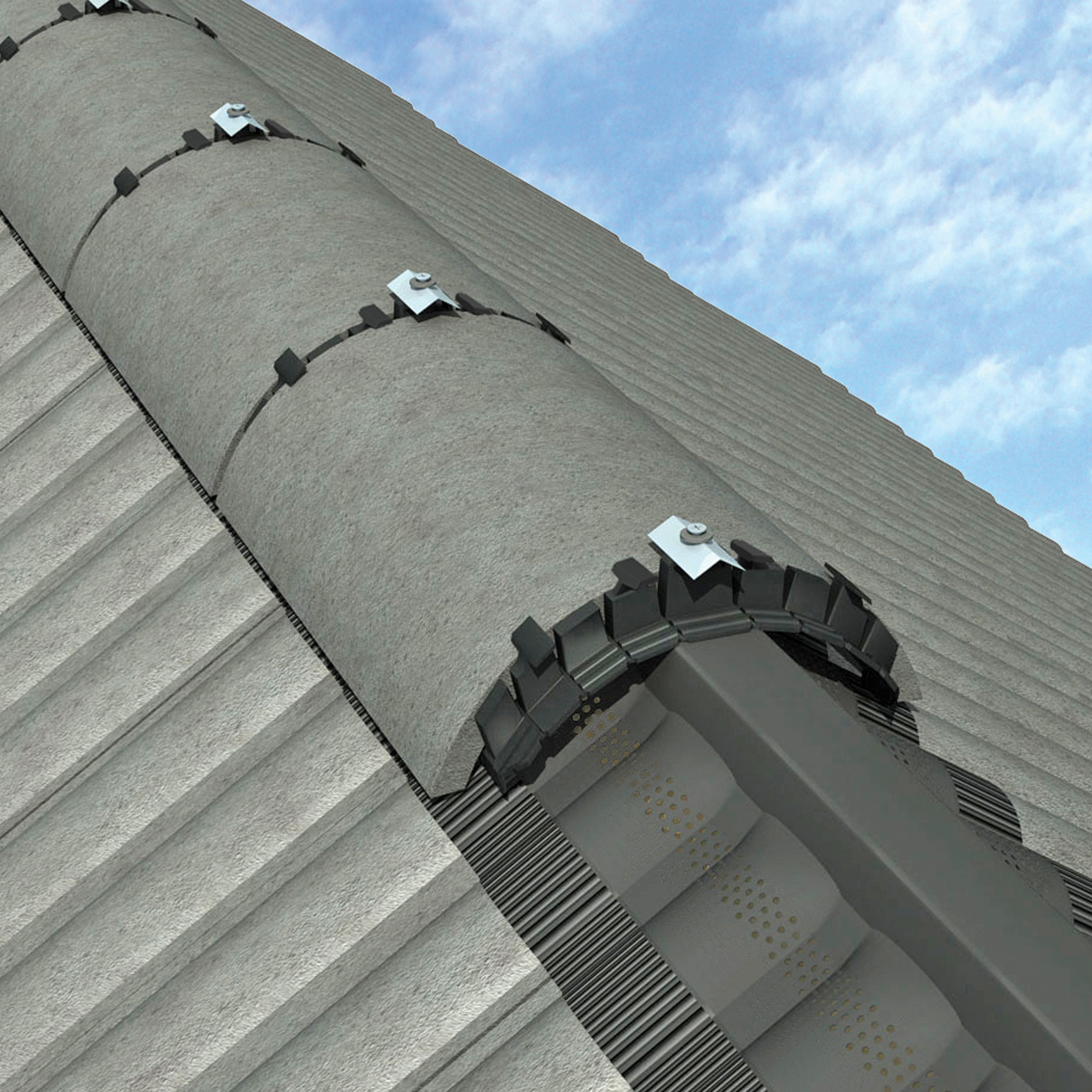 Manthorpe Roll-Out Dry Ridge Tile Roofing System Black 3m - GDRR-3M-BL