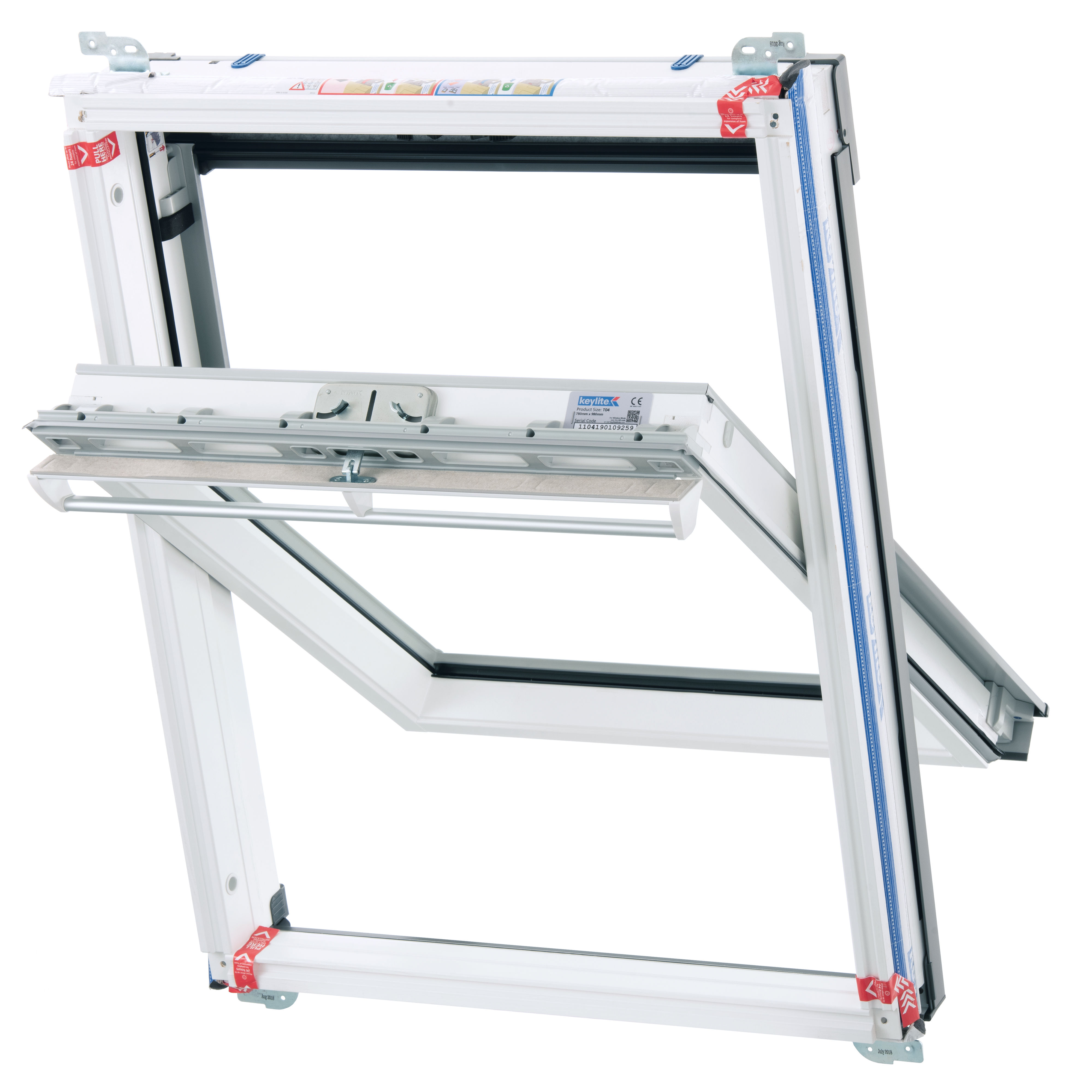 Keylite Centre Pivot Hi-Therm Roof Window White Painted - WCP HT
