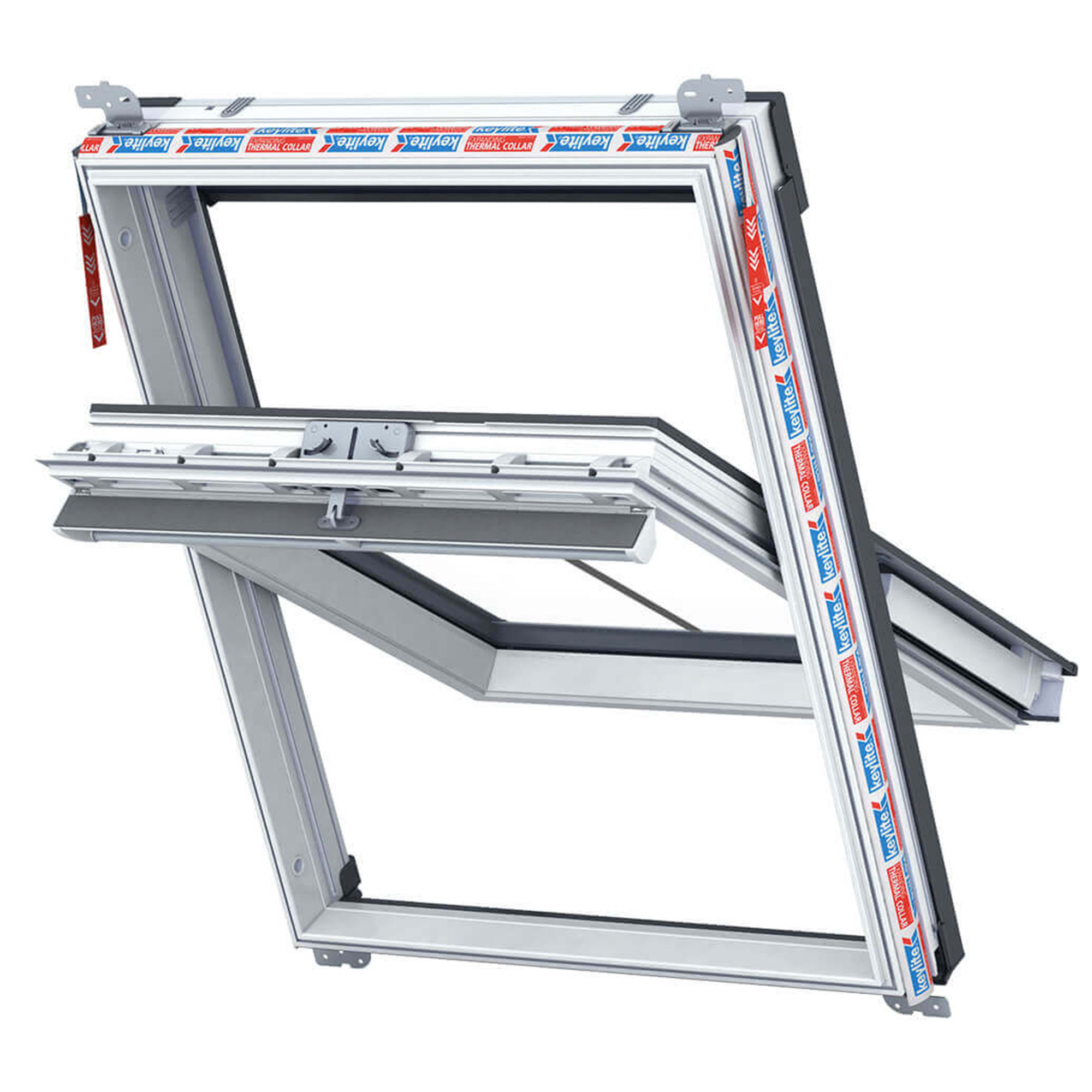 Keylite Conservation Centre Pivot Hi Therm Roof Window White Painted - CWWCP HT