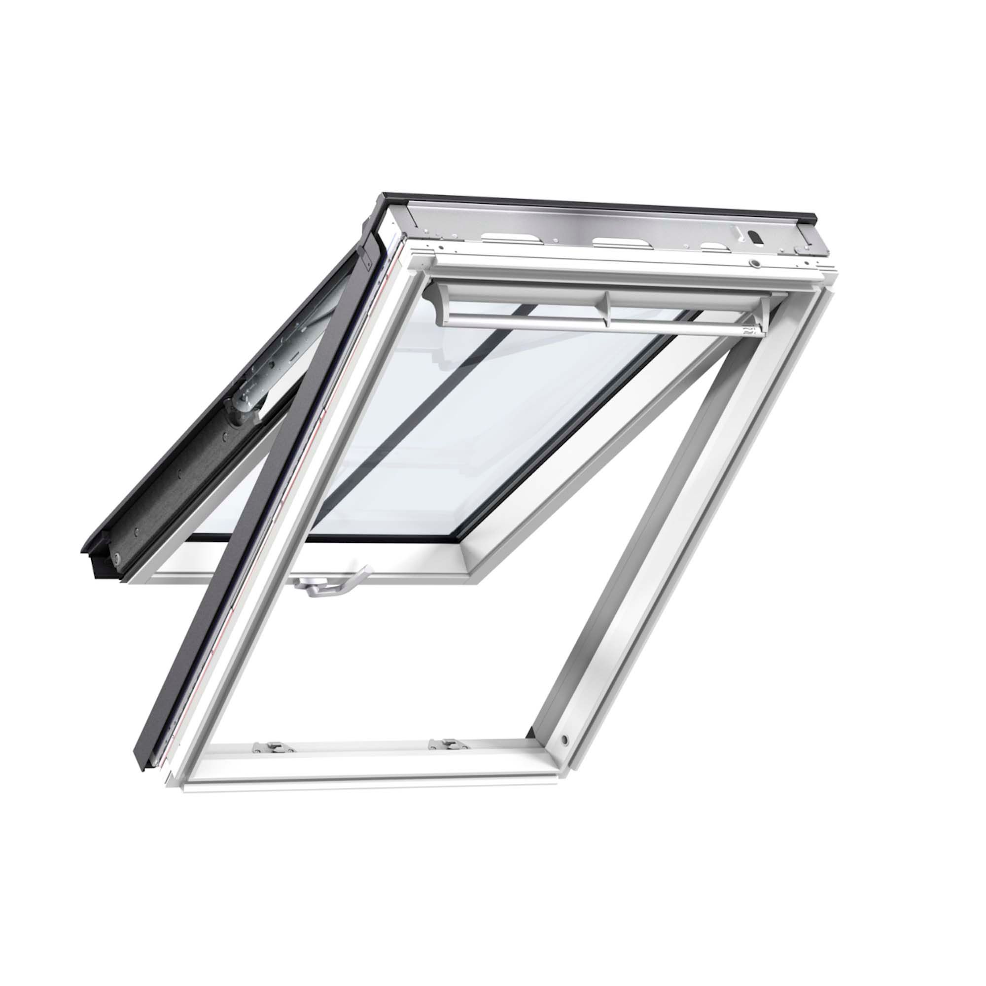 VELUX Conservation Top Hung Window + EDW Flashing White Painted 78cm x 140cm - GPL MK08 SD5W2