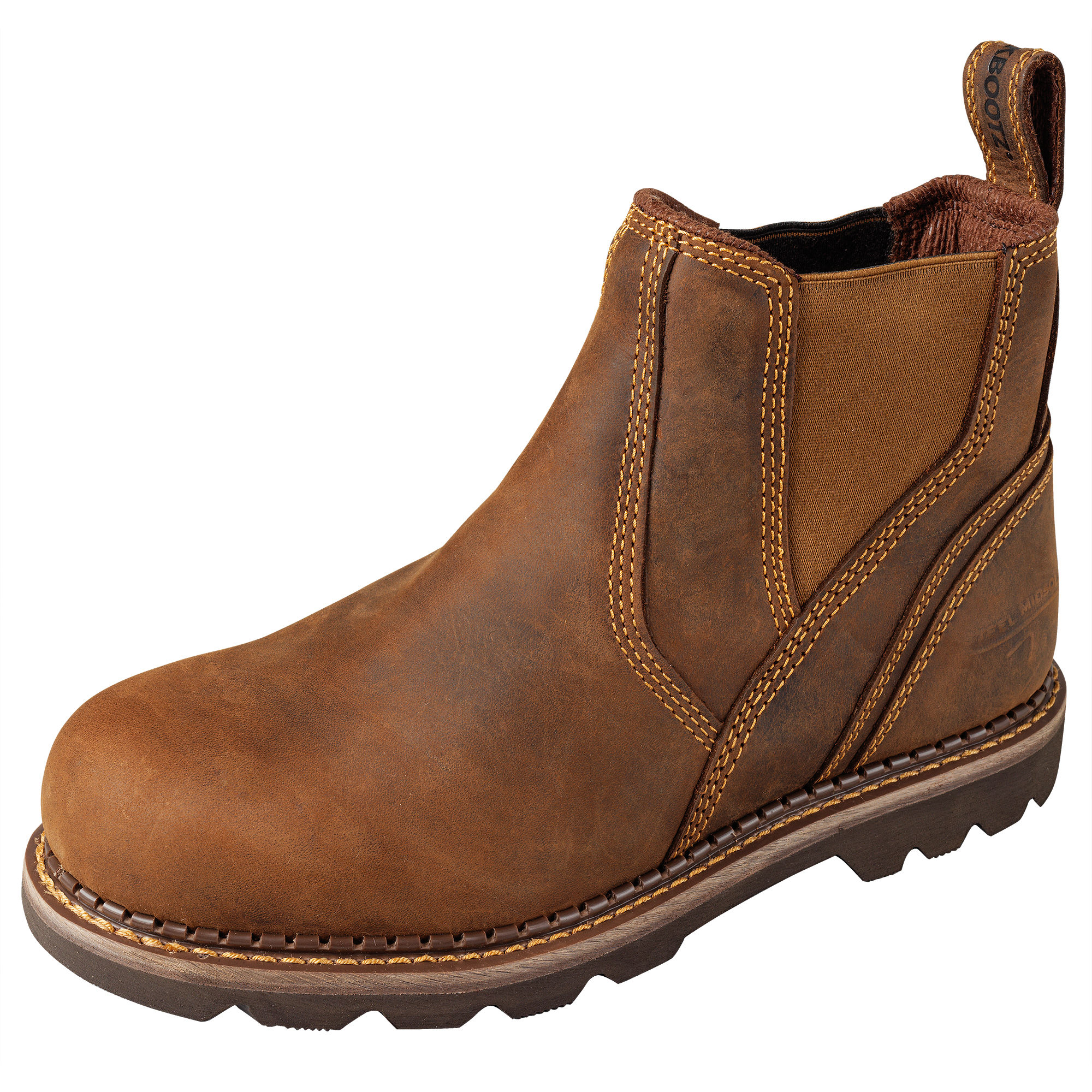 Buckler Steel Toe Safety Dealer Boots Light Brown - B1555SM
